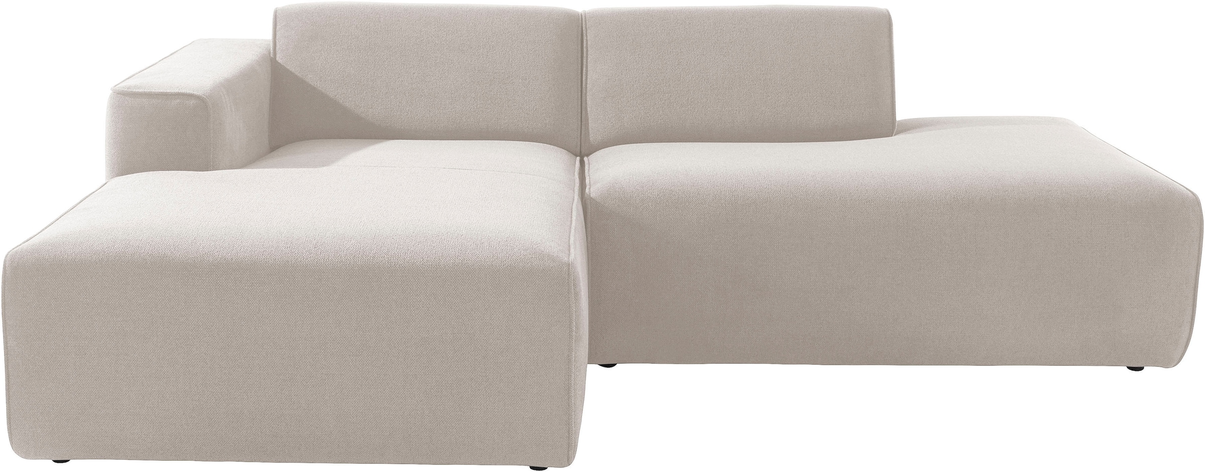 Ecksofa »Noord«, mit Kedernaht, Breite 227 cm, Cord, Struktur