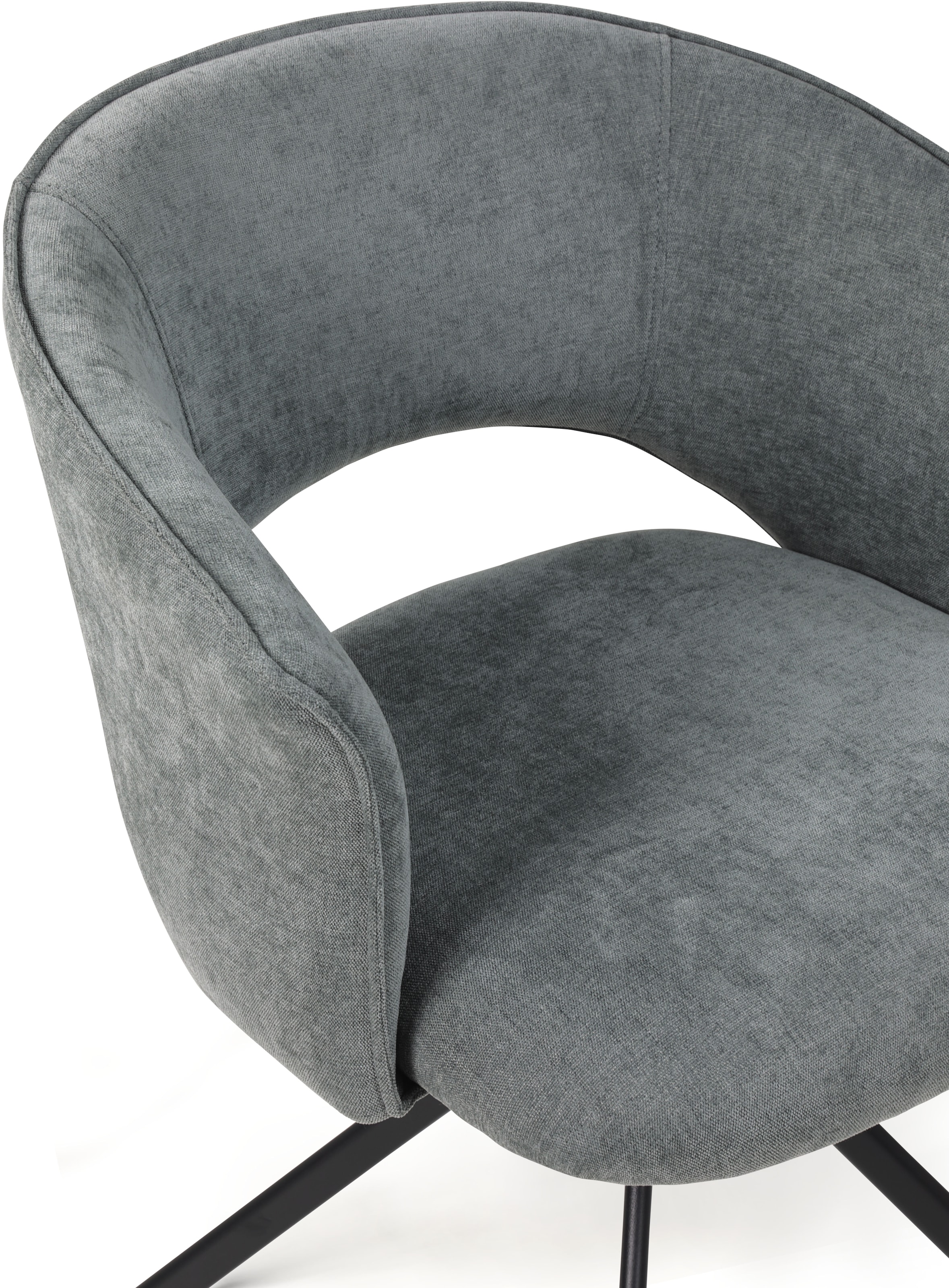 TOM TAILOR HOME Armlehnstuhl »CURVY ARMCHAIR« (Set) 2 Stk.mit Armlehnen, drehbar, Rückholfunktion, Rückenausschnitt