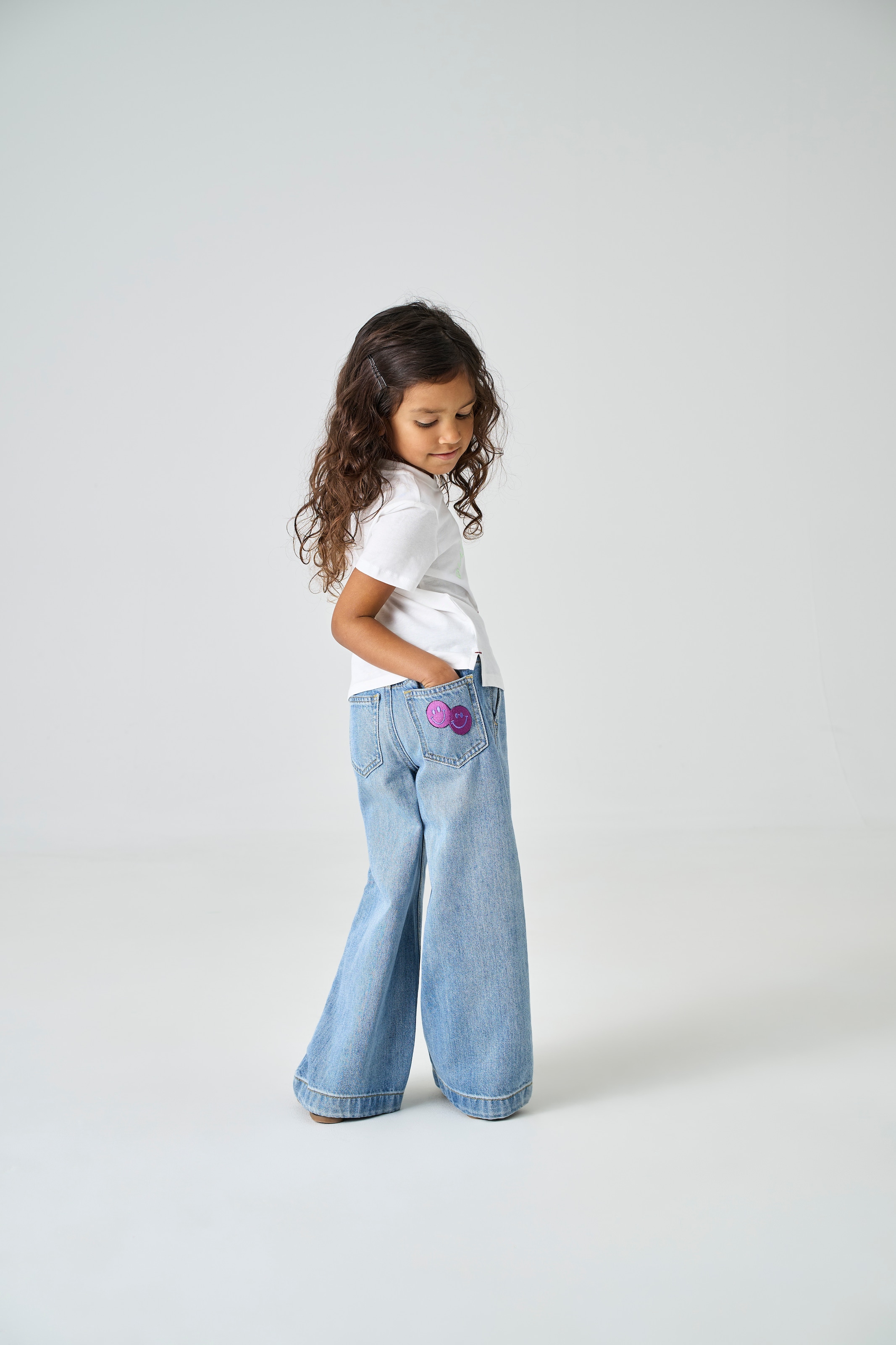 KIDS ONLY Jeans large »KMGCOMET SMILEY WIDE DNM NOOS«