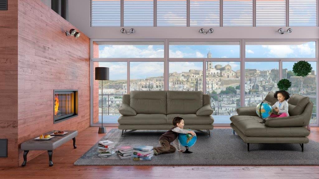 CALIA ITALIA 2,5-Sitzer »Cezanne, italienisches Design trifft erstklassigen Sitzkomfort, Leder«, Edles Designsofa in besonders langlebigen & pflegeleichten Lederarten