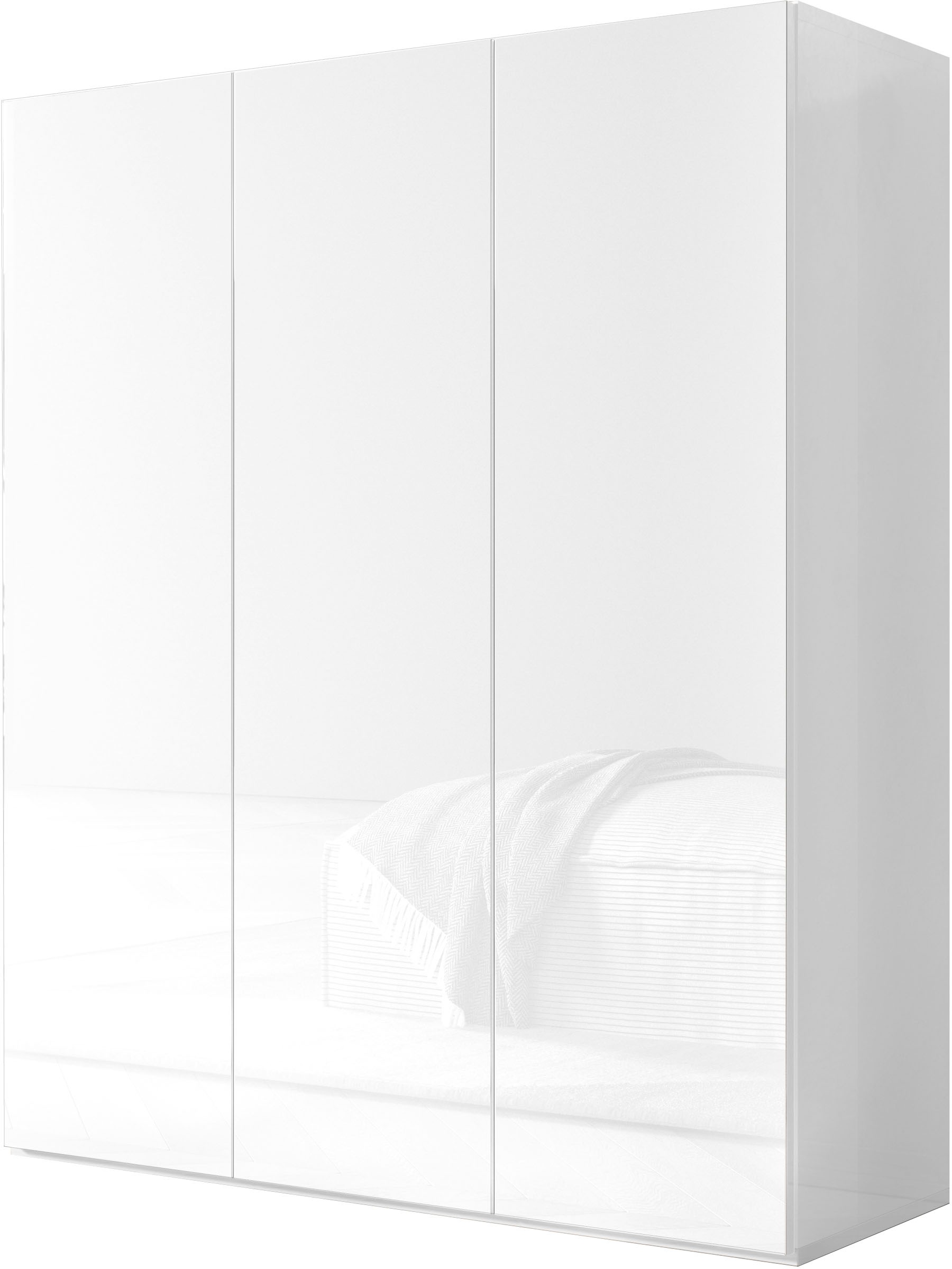 Image of GOODproduct Schuhschrank "SMILE Breite 95 cm, Höhe 114 cm, Schuhregal mit 5 Ebenen," Schuhkommode in Weiss Hochglanz Lack