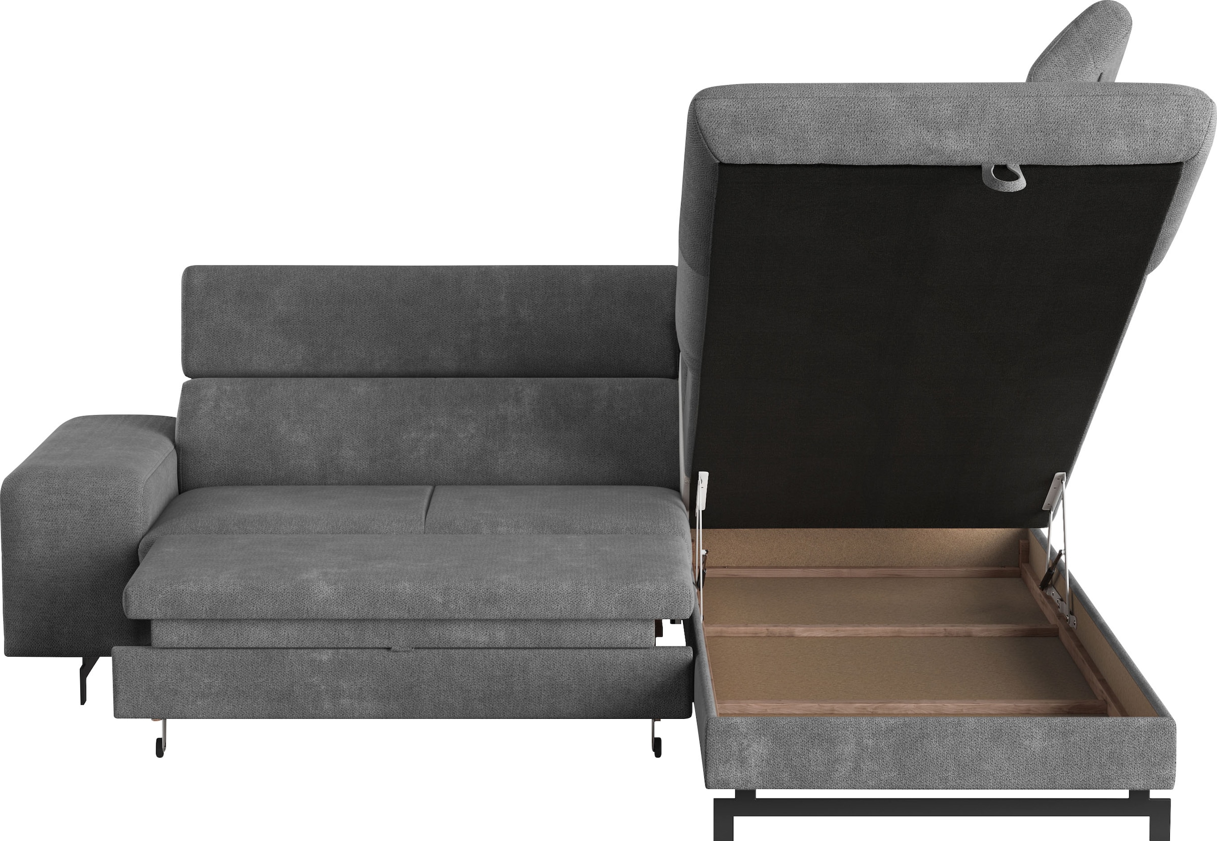 COTTA Ecksofa »Emma L-Form«, mit Kopfteilverstellung, wahlweise mit Bettfunktion & Bettkasten