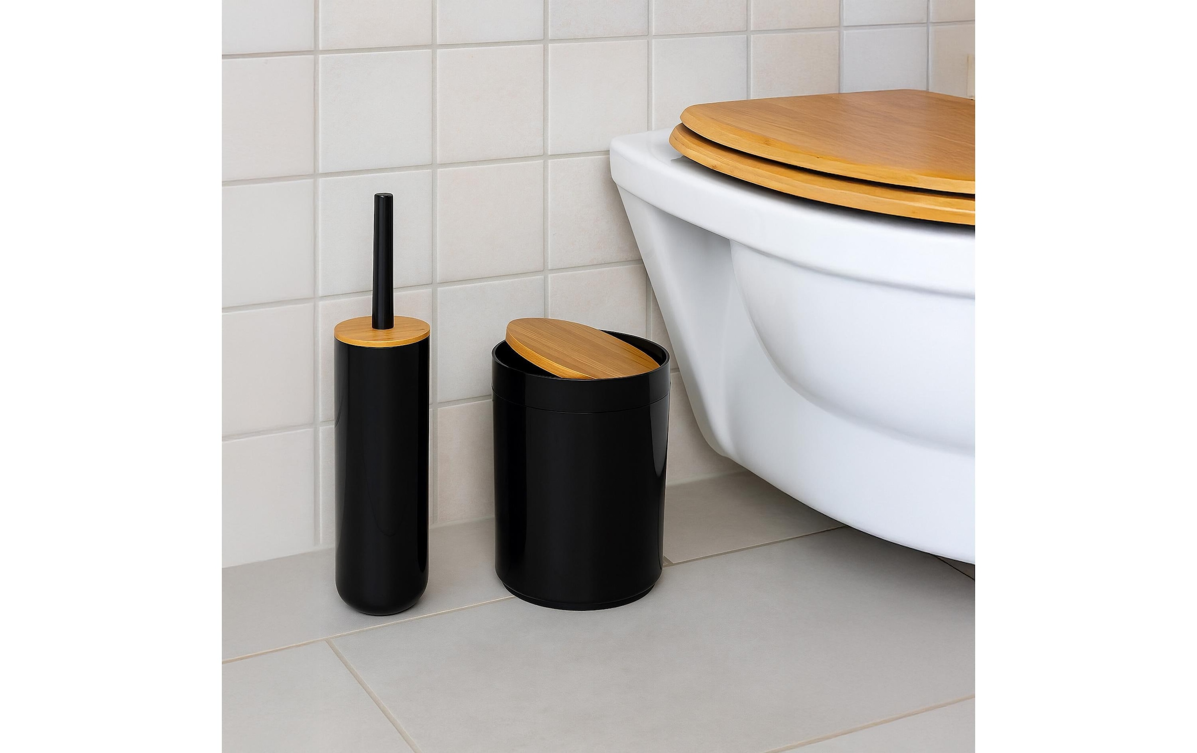 relaxdays Set d'accessoires de salle de bain »7-teilig«