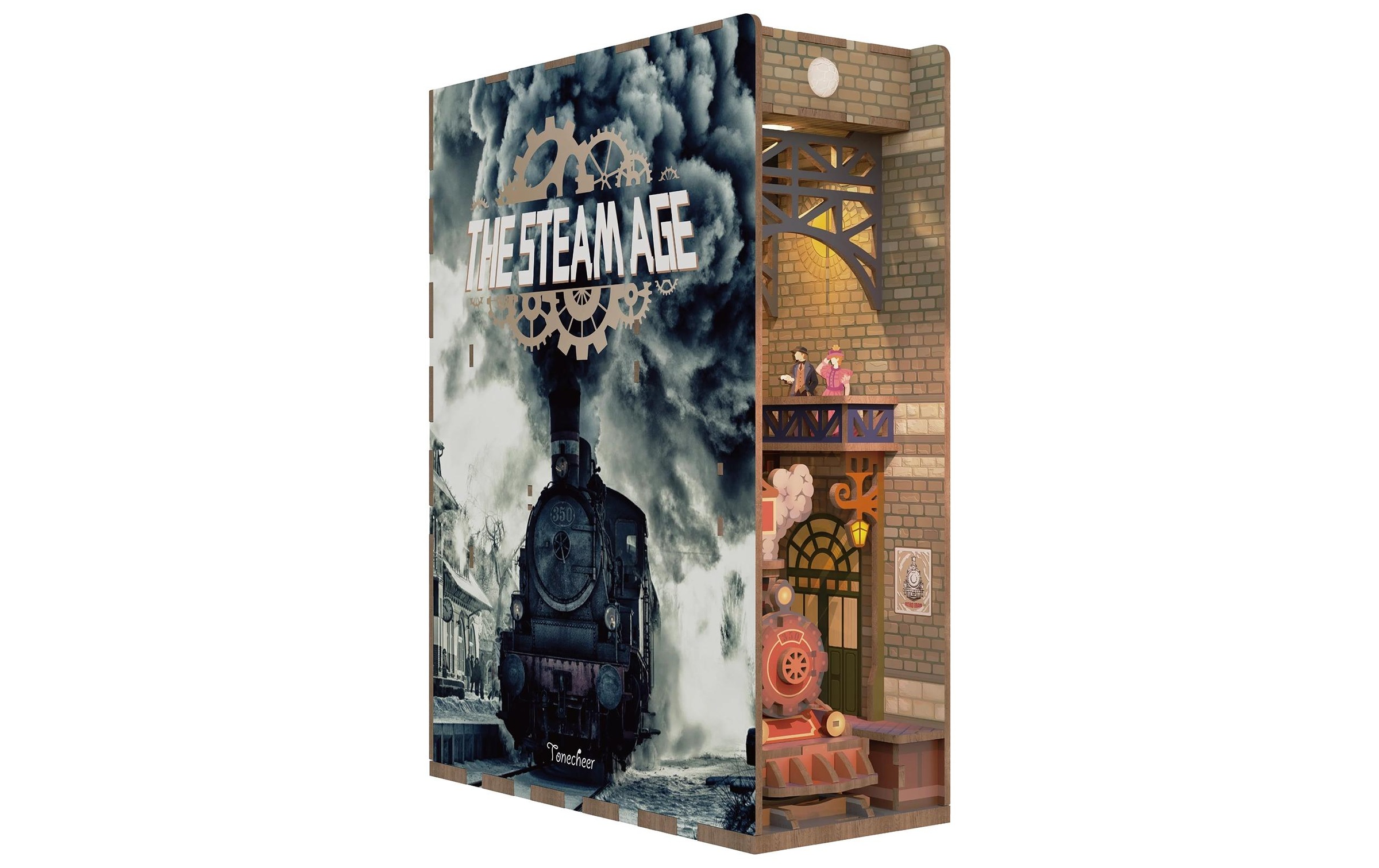 Image of Modellbausatz "Tonecheer Book Nook The Steam Age" 164 Stk. tlg.