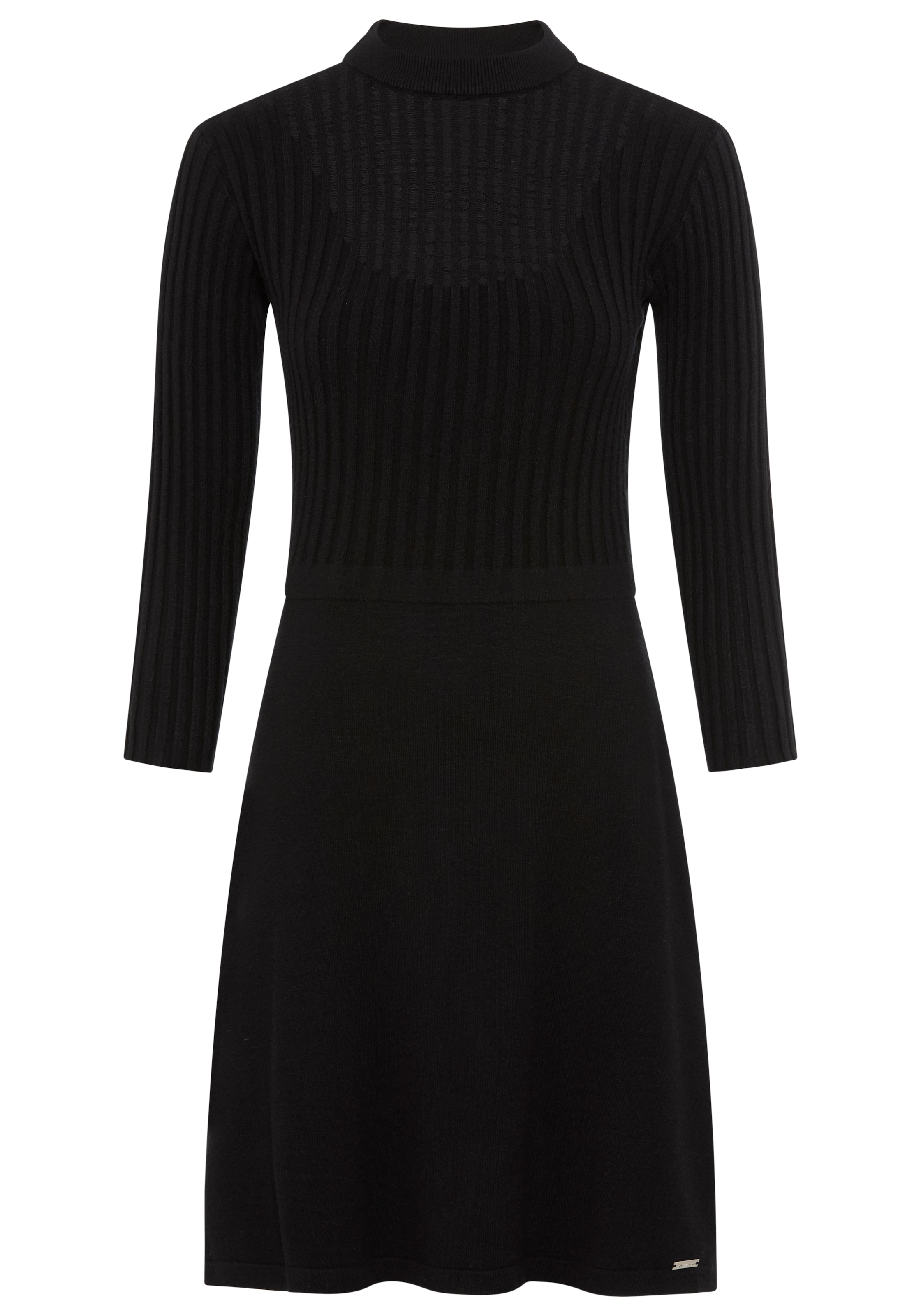Bruno Banani Strickkleid, mit transparentem Ausschnittdetail