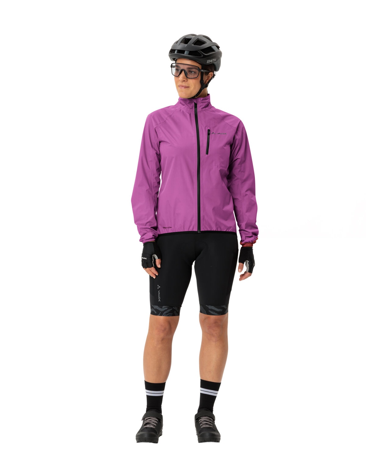 VAUDE Veste de pluie »Women's Drop Jacket III« style sportif, imperméable avec colonne d'eau 10000 mm, respirant