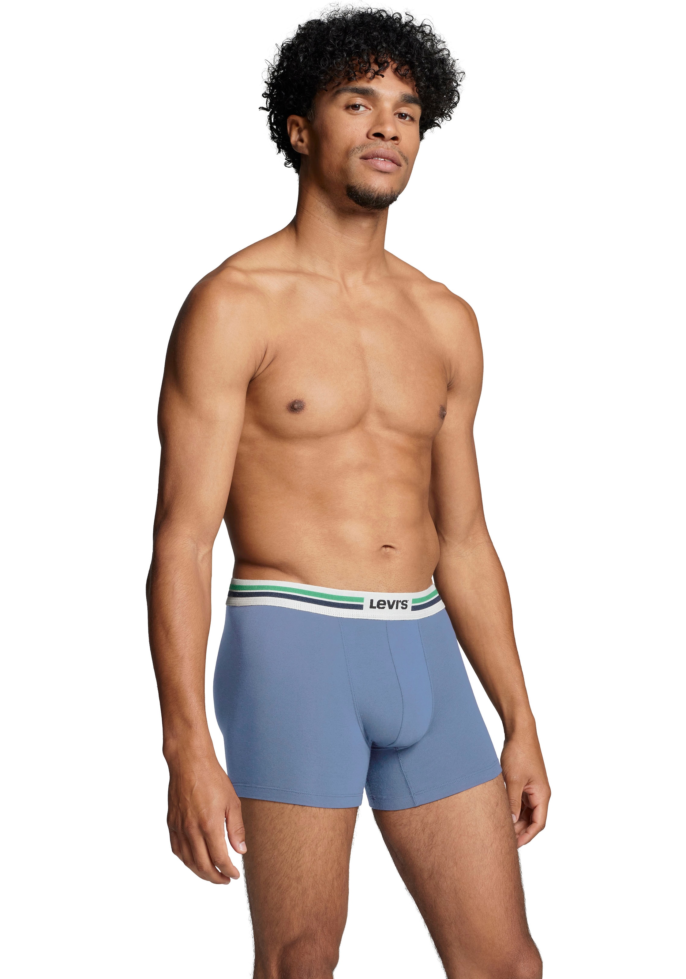 Levi's® Langer Boxer, (Packung, 2er-Pack), mit Logo-Webbund
