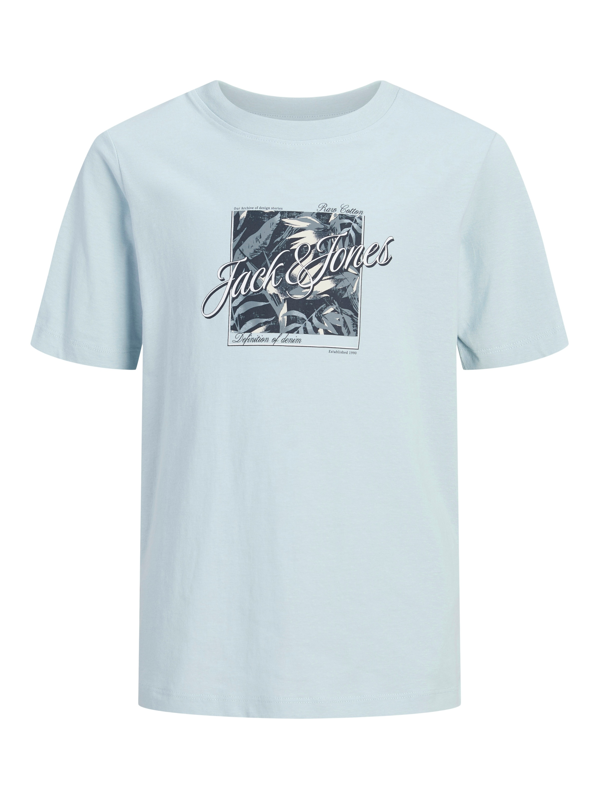 Jack & Jones Junior T-Shirt »JJHONOLULU SHAPE TEE SS CREW NECK JNR« mit Logoprint