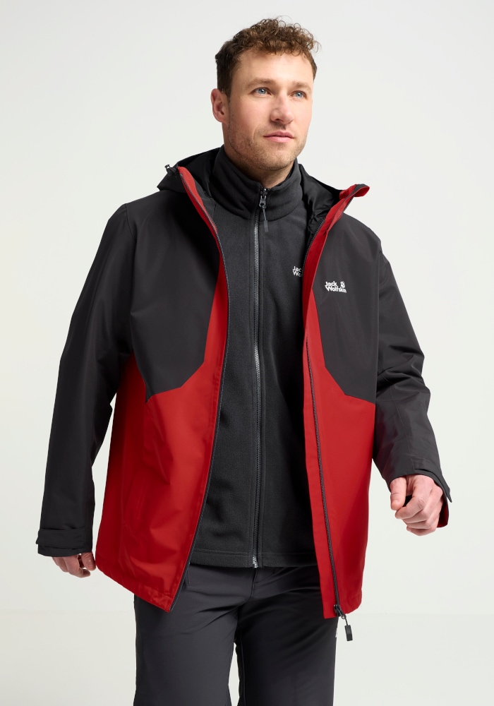 Jack Wolfskin 3-in-1-Funktionsjacke »STONETRAIL 3IN1 JKT M« für Sportmode und Outdoormode, sportlicher Stil, 3-in-1-Funktionsjacke