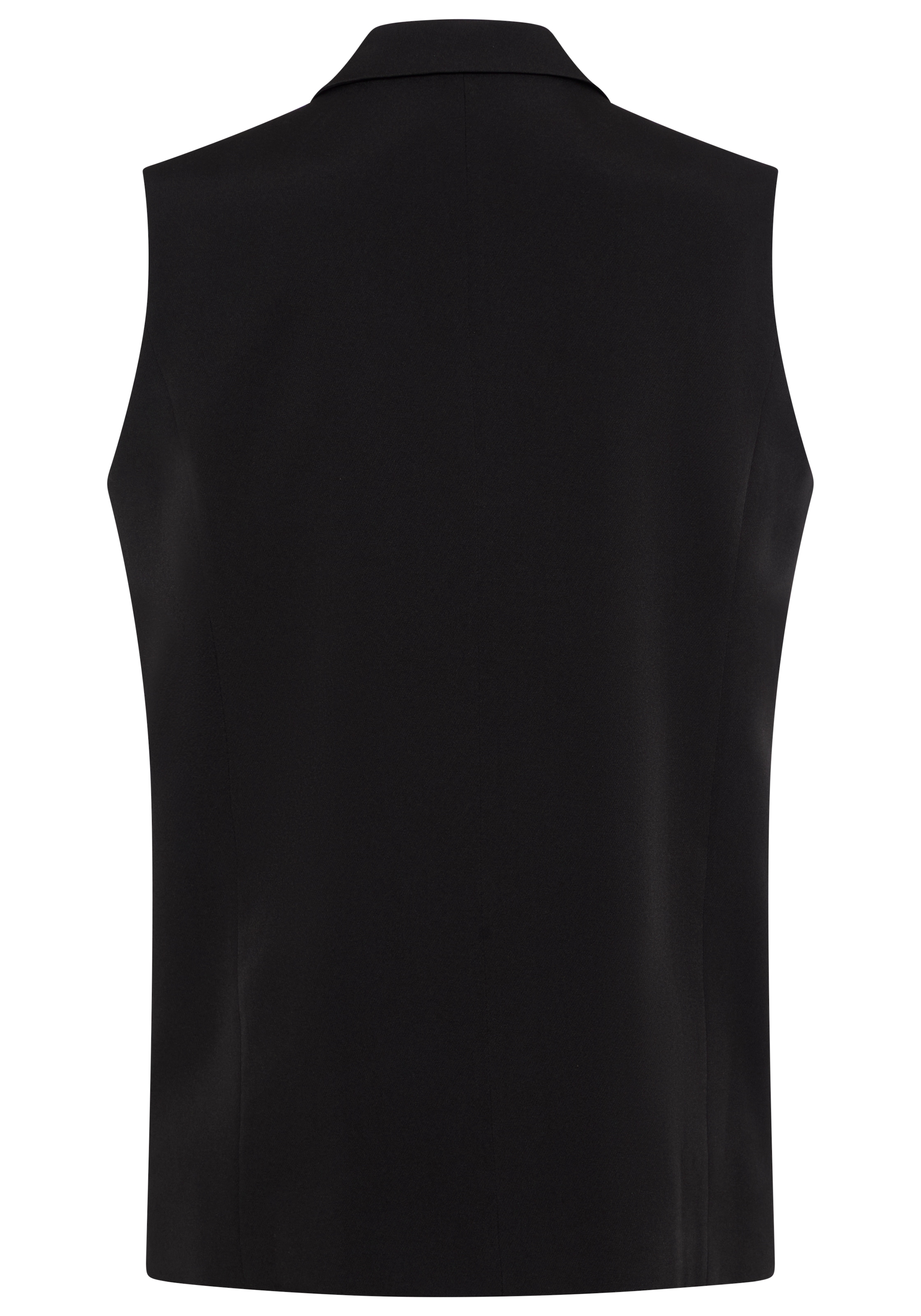 Laura Scott CURVE Gilet long »Grosse Grössen« en polyester et élasthanne, coupe féminine, apparence unie