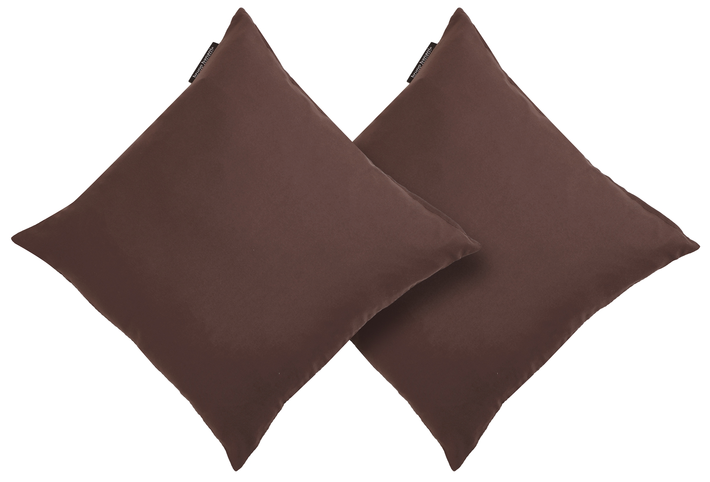 GOODproduct Coussin décoratif »Parry  Microfaser« lot de 2, uni, housses de coussin sans rembourrage, avec fermeture éclair