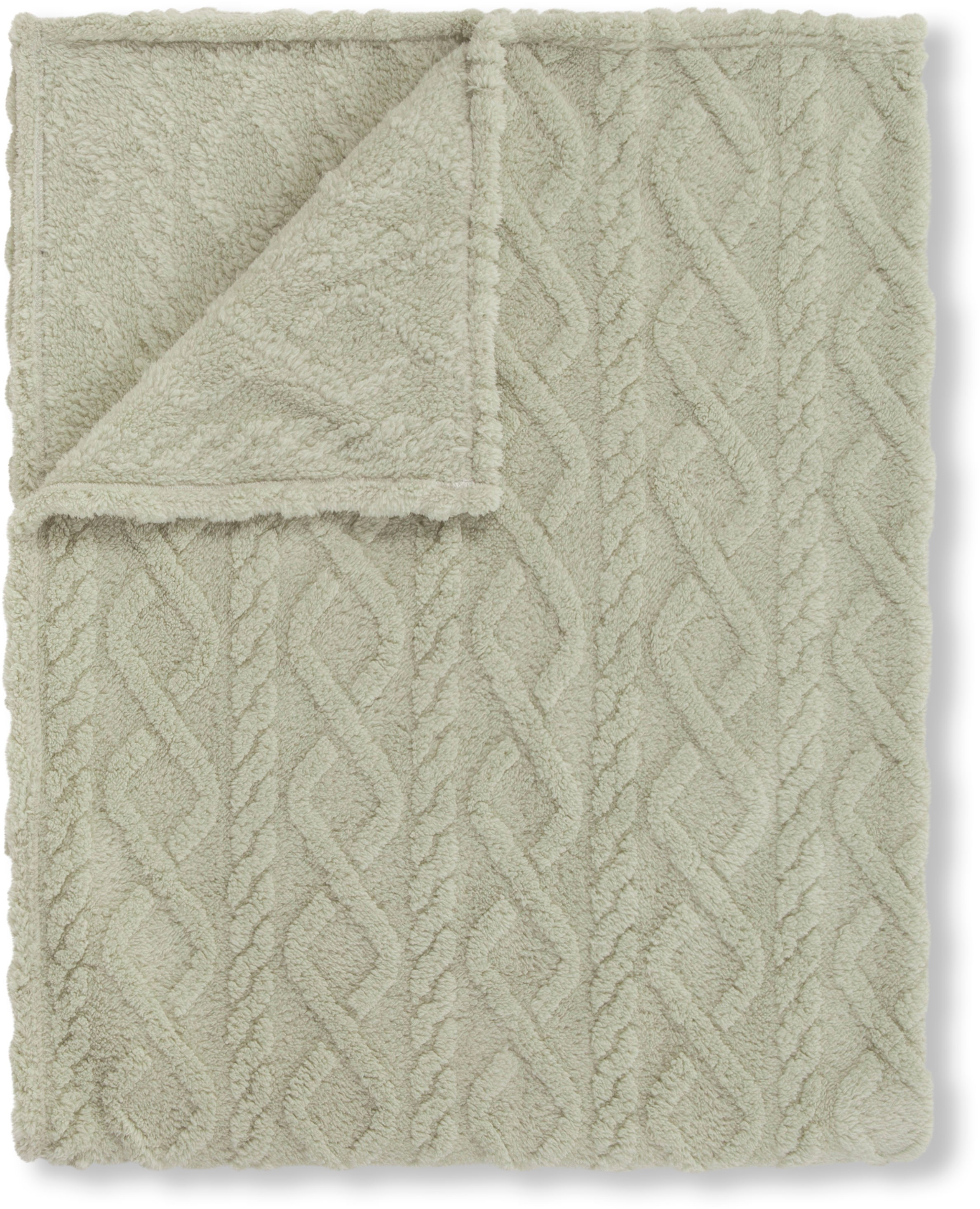 Descanso Plaid »Jacquard teddy«, Weich, Kuscheldecke, Wohndecke, Teddy, Jacquard, in 2 Grössen