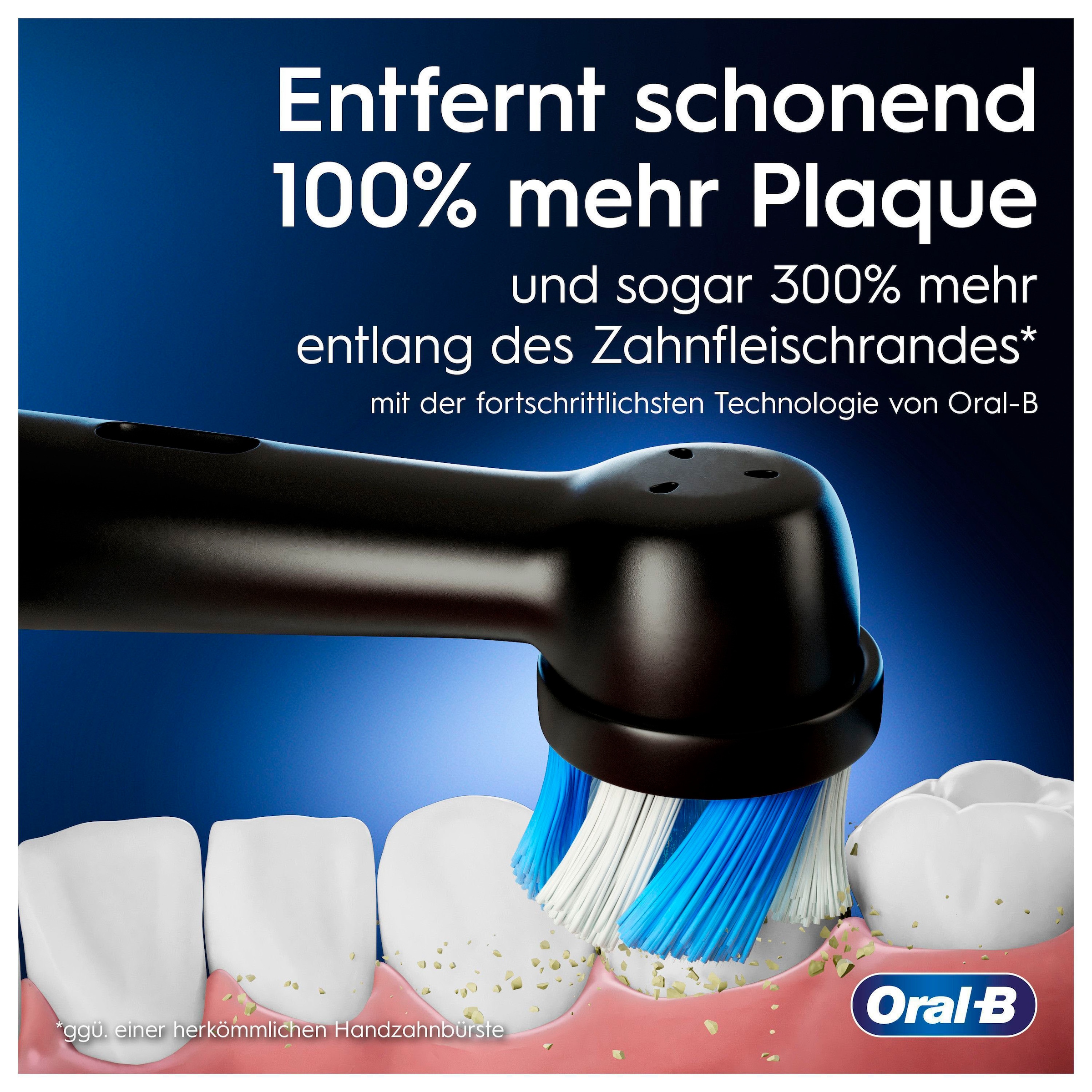 Oral-B Brosse à dents électrique »iO 9 Duopack« 3 cuis Aufsteckbürsten mit Magnet-Technologie, 7 Putzmodi, Farbdisplay & Lade-Reiseetui