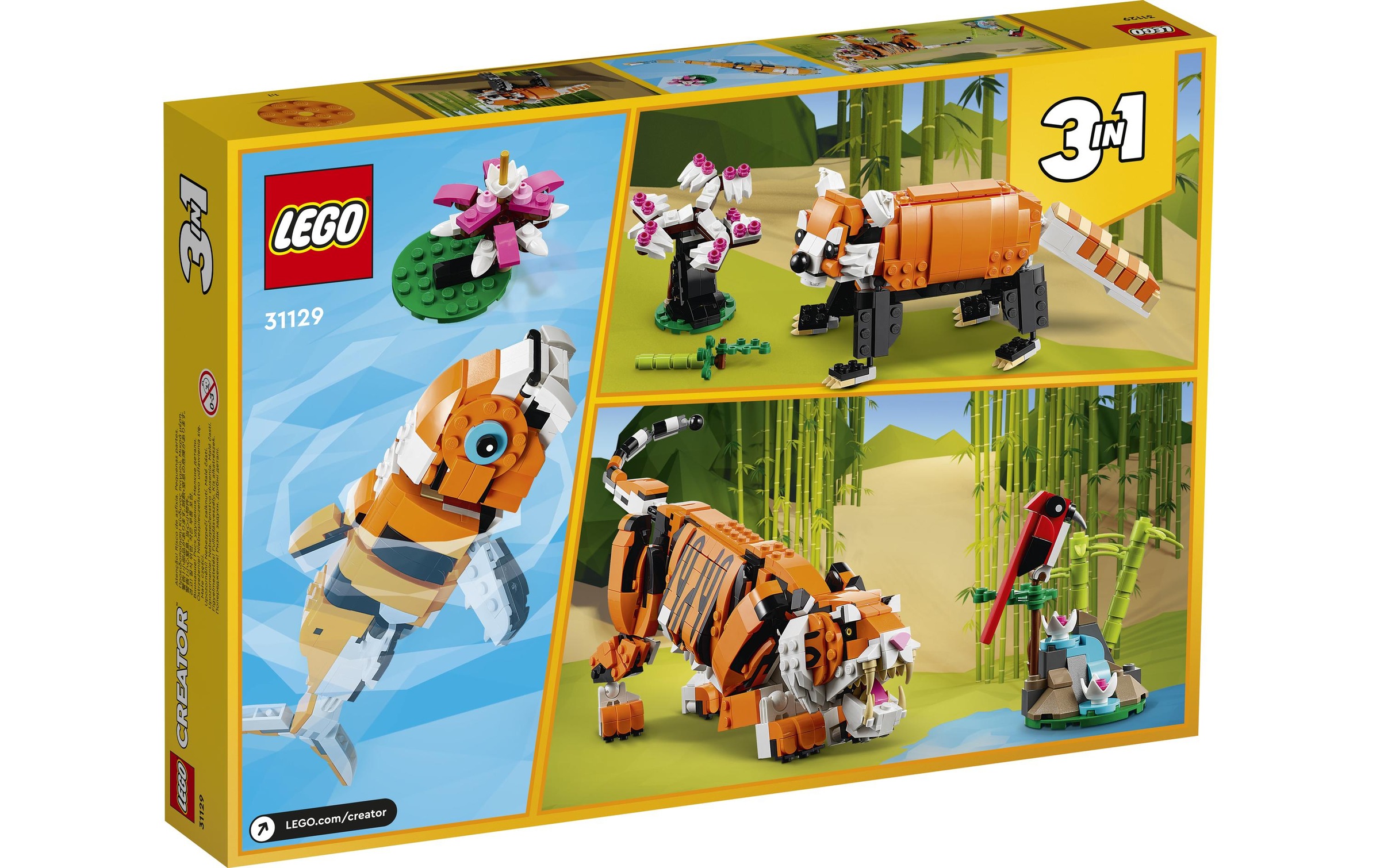 LEGO® Spielbausteine »Creator Majestätischer Tiger«, (755 St.)