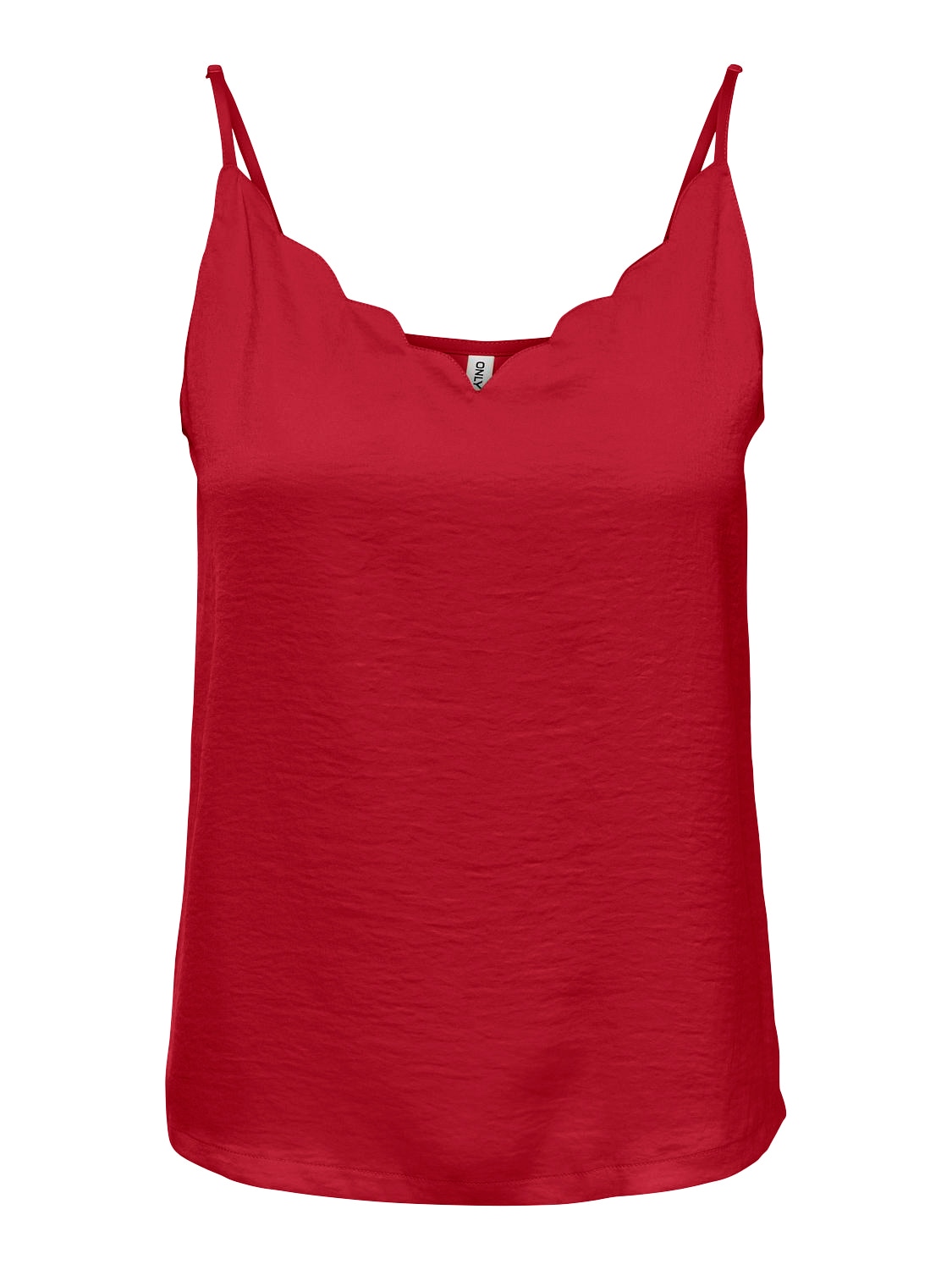 ONLY Top à bretelles spaghetti »ONLDEBBIE SINGLET NOOS WVN« fibre synthétique, coupe régulière, col rond