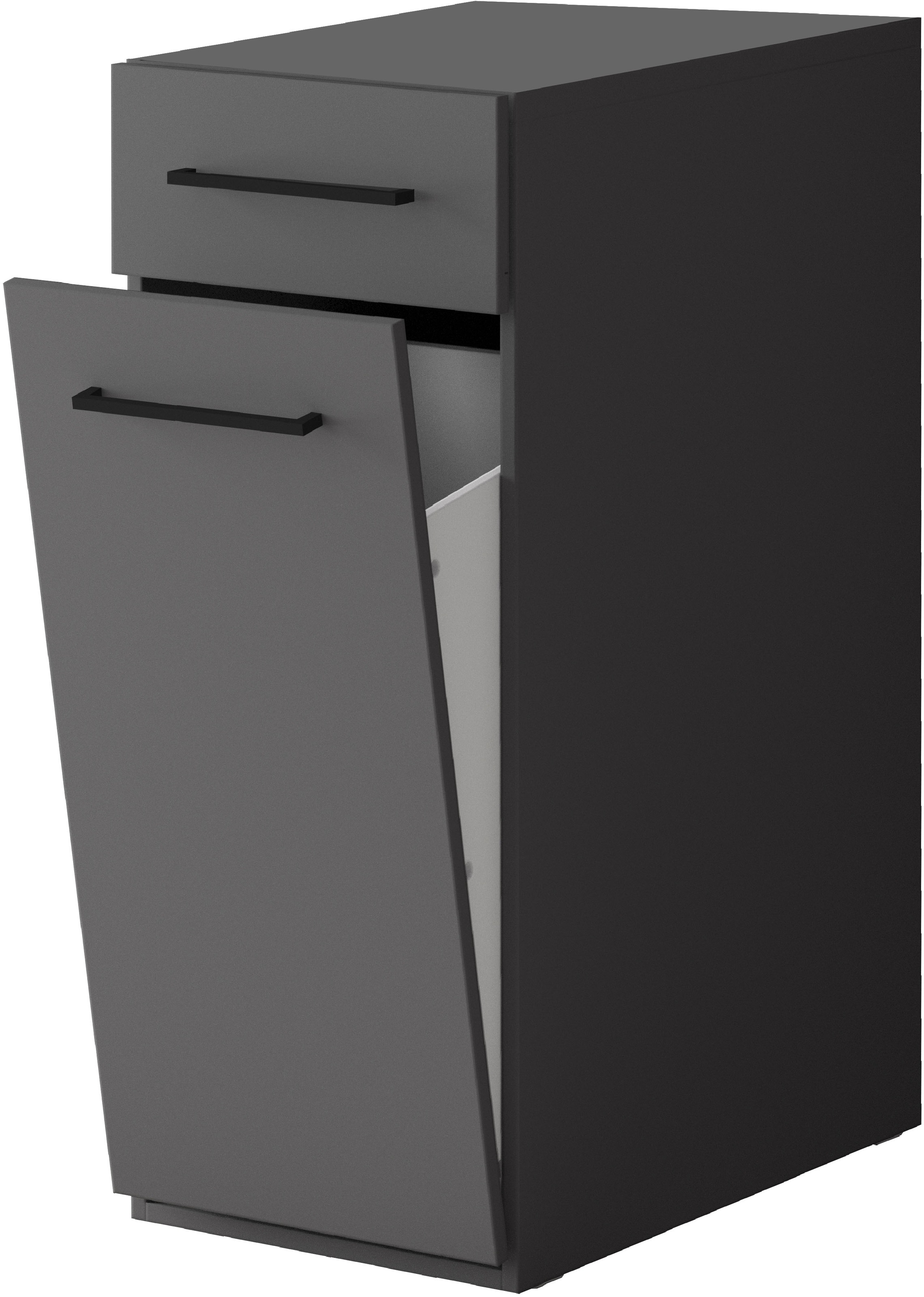 KOCHSTATION Wäscheschrank »KS-Linda« Breite 40 cm, mit integriertem Wäschekorb, 25mm starke Wände