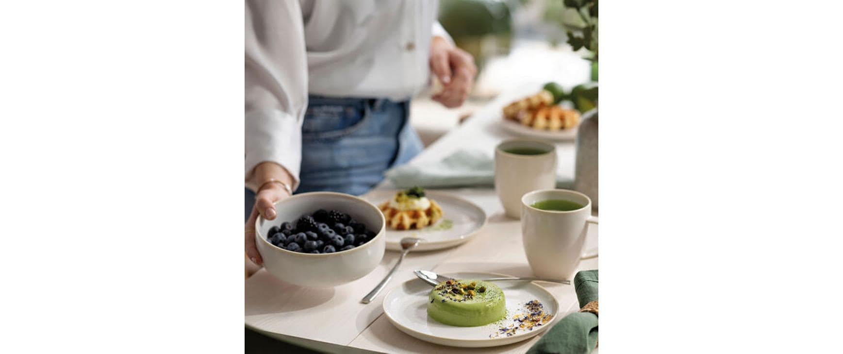 Villeroy & Boch Kombiservice »Crafted Cotton 1 Stück,Weiss«, (6 tlg.)