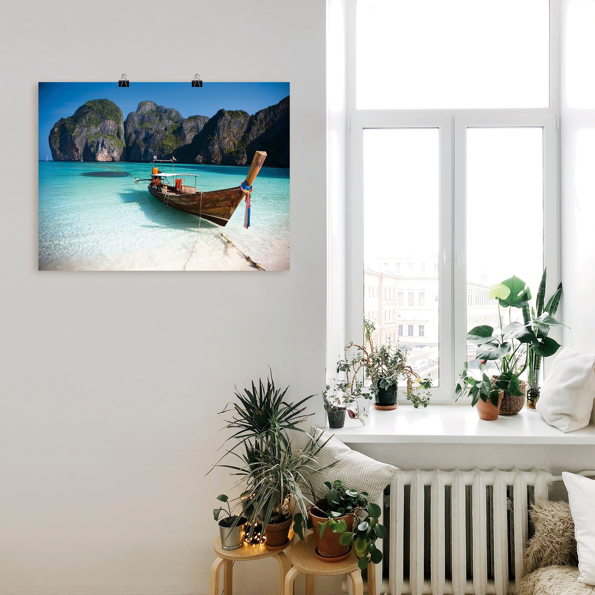 Artland Wandbild »Maya Bay, Koh Phi Phi Leh, Thailand«, Boote & Schiffe, (1 St.), als Leinwandbild, Poster, Wandaufkleber in verschied. Grössen