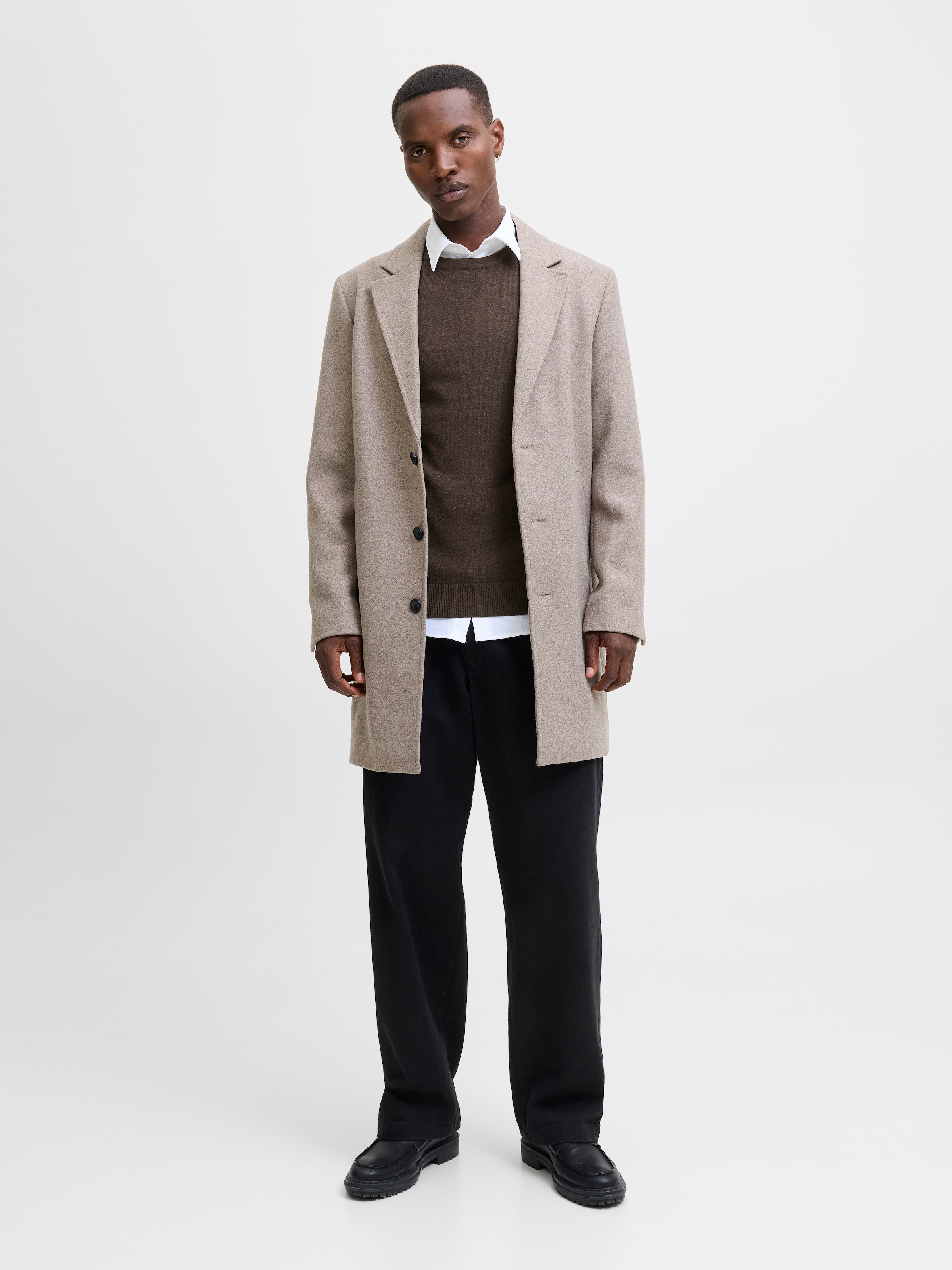 Jack & Jones Rundhalspullover »JJEEMIL KNIT CREW NECK NOOS« Baumwollmischung, regular fit