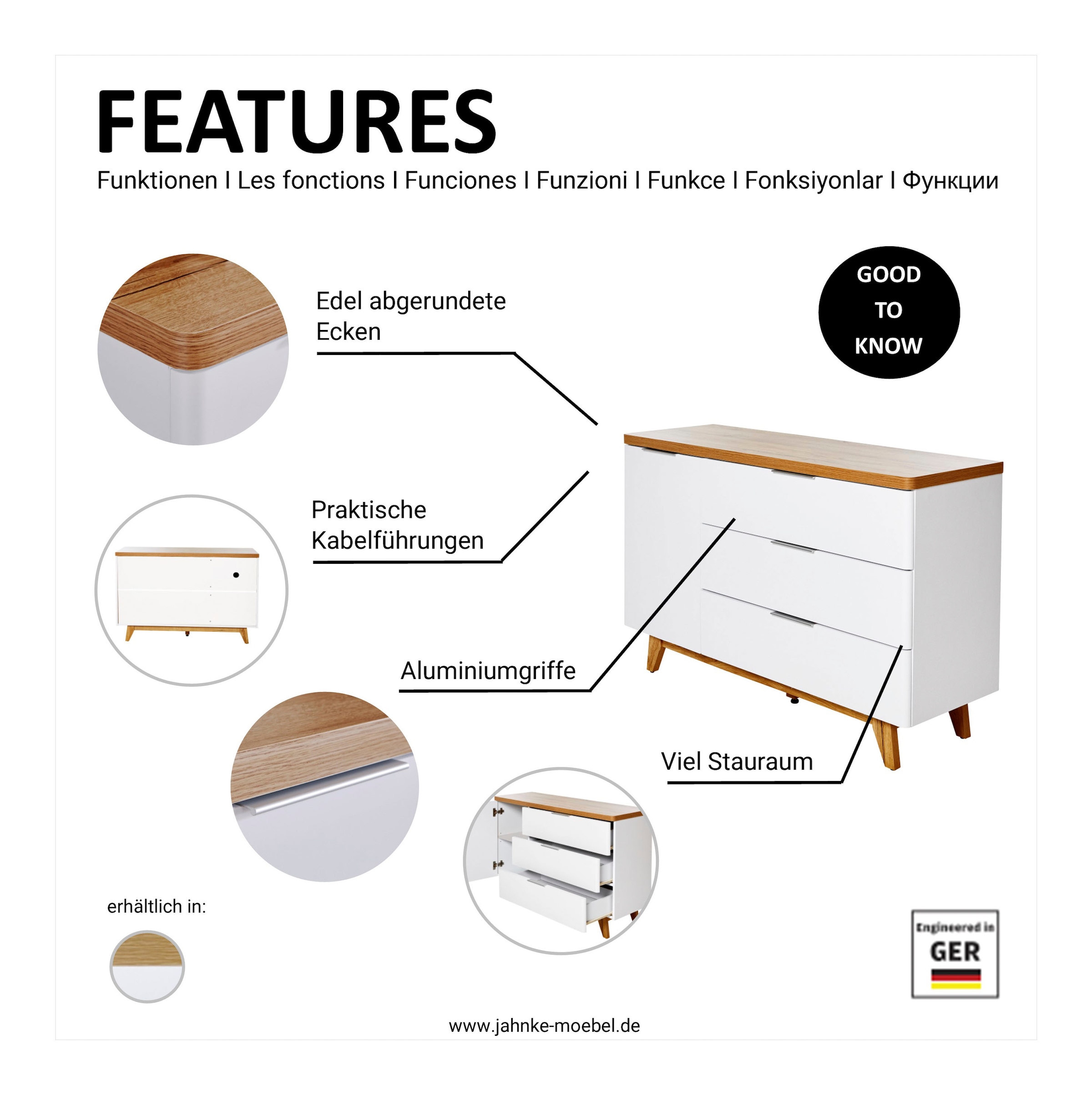 Jahnke Sideboard »LIBRE« Breite ca. 120 cm