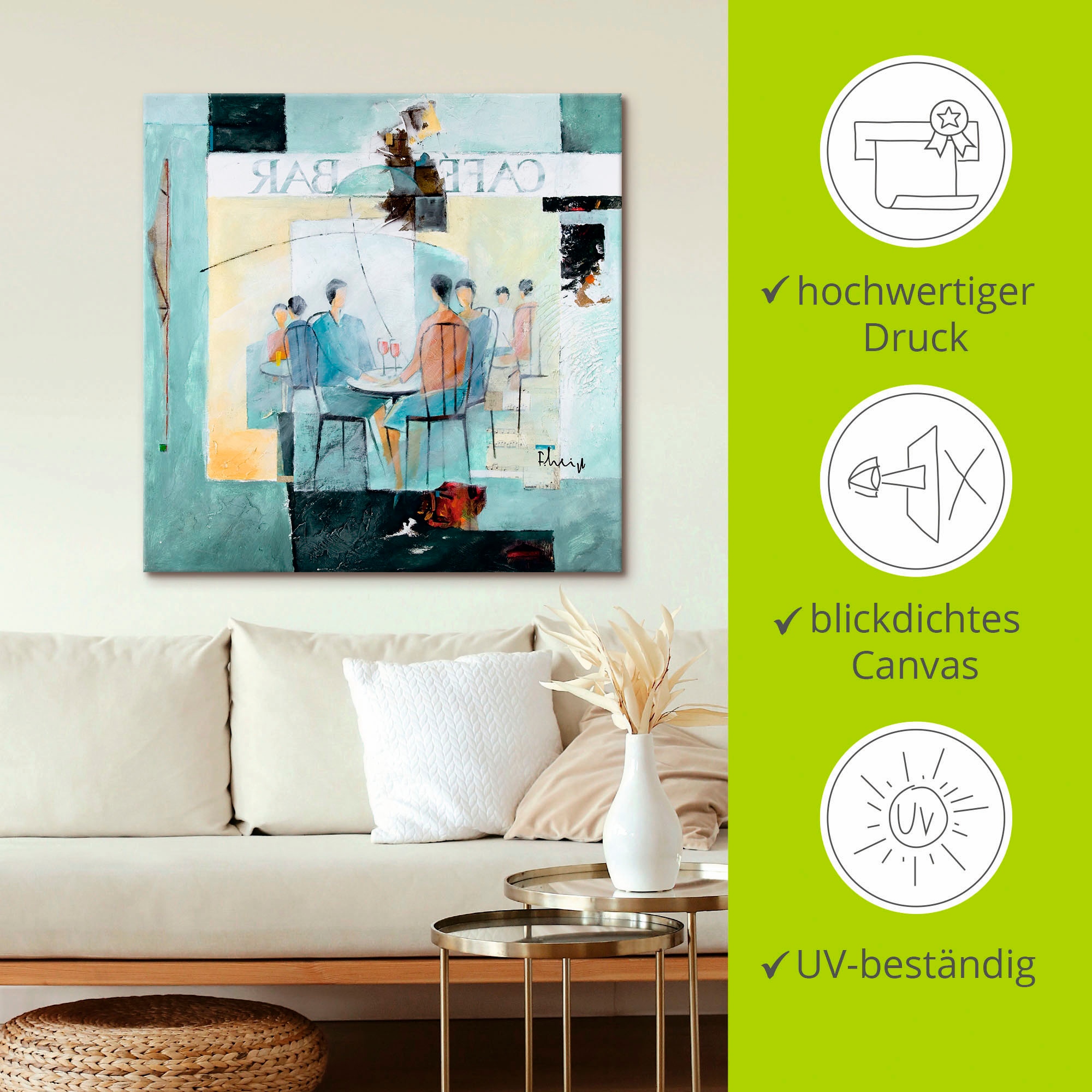 Artland Wandbild »Geschmack von Zitronen«, Gruppen & Familien, (1 St.), als Leinwandbild, Poster, Wandaufkleber in verschied. Grössen