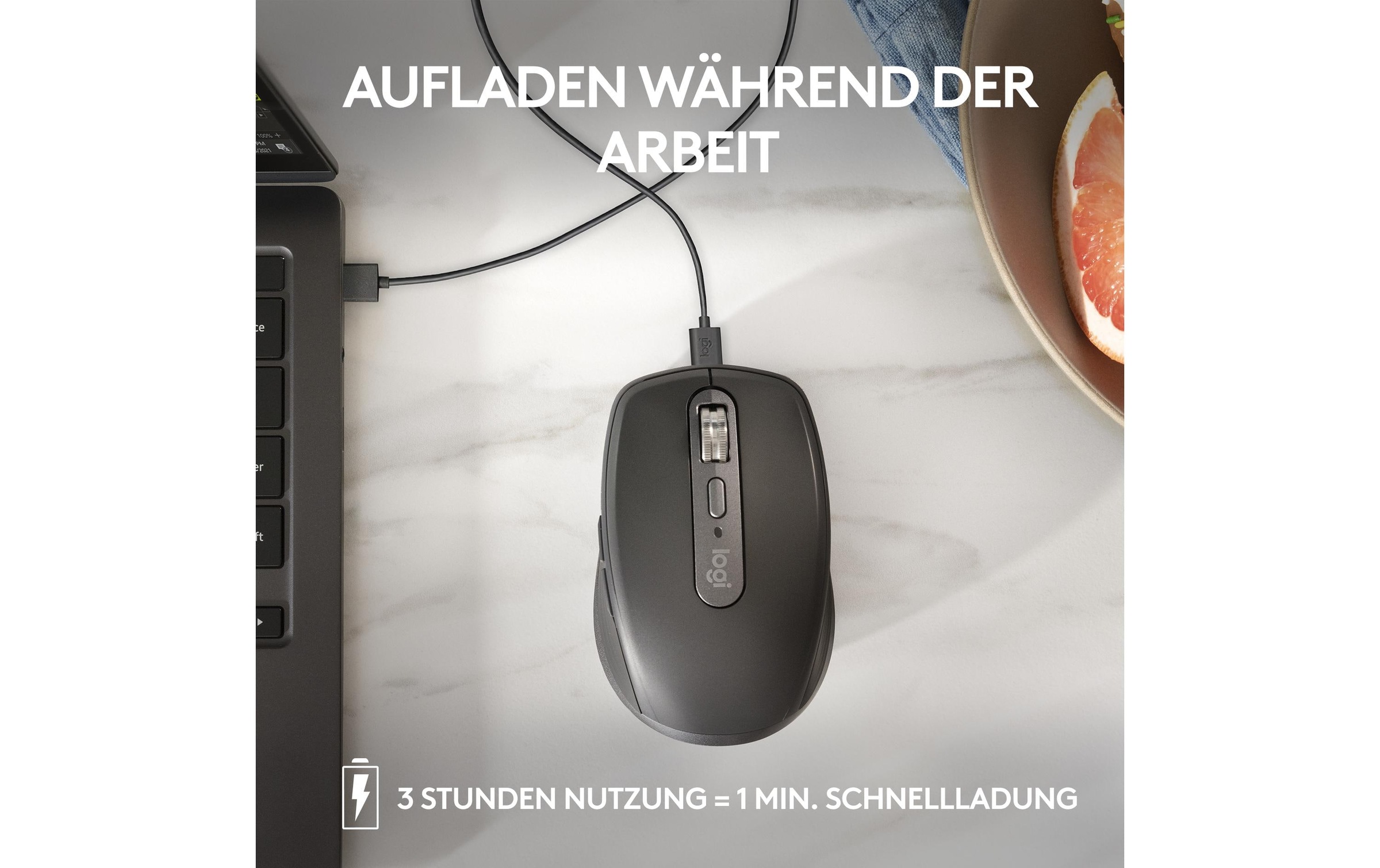 Logitech Maus »Maus MX Anywhere 3s Pale Grey«, kabellos