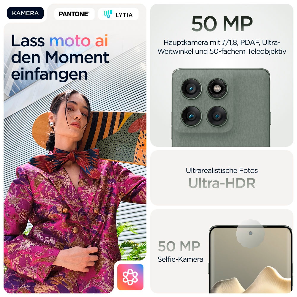 Motorola Smartphone »Edge 60 Pro« Shadow