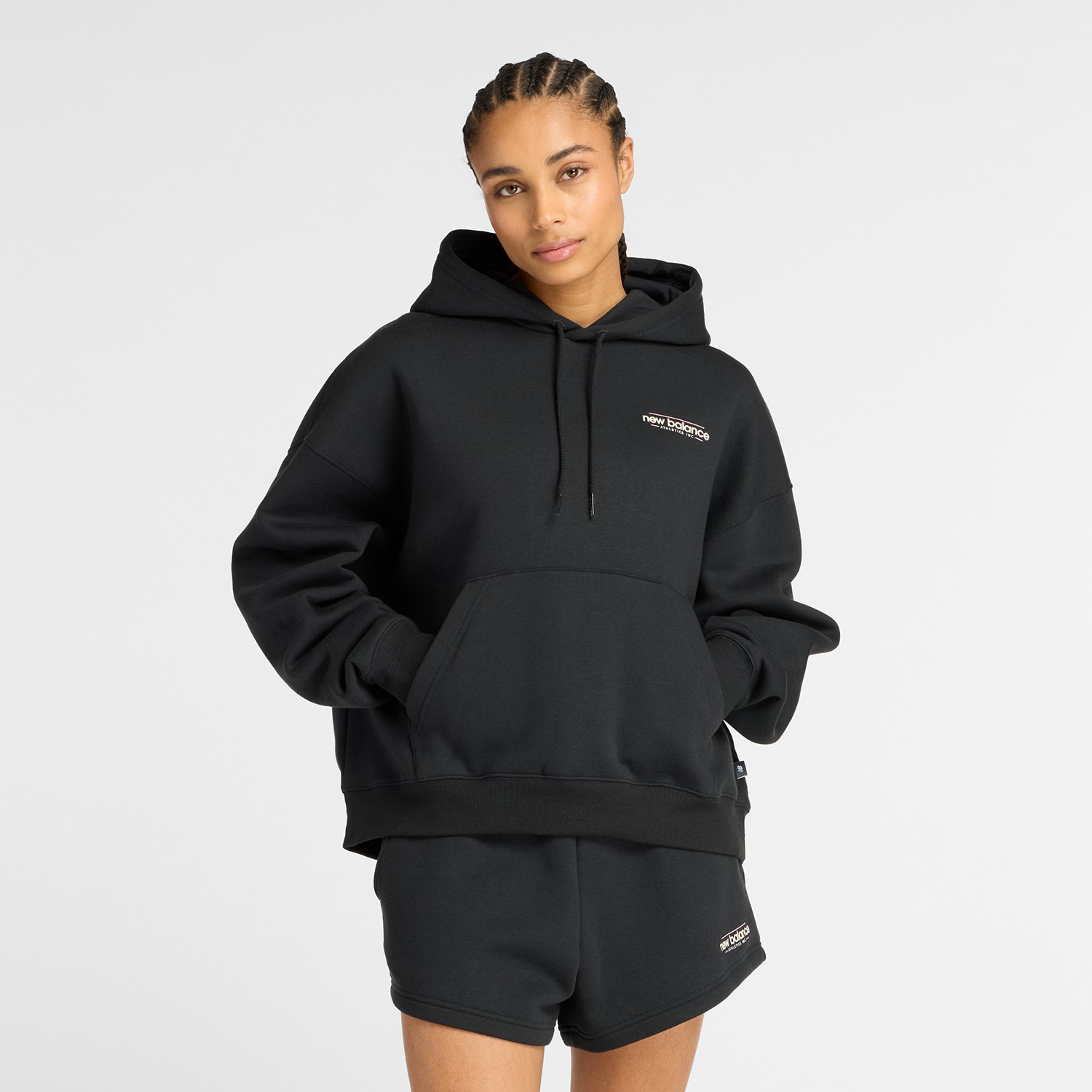 Image of New Balance Kapuzensweatshirt "Reimagined Fleece Oversized Hoodie"