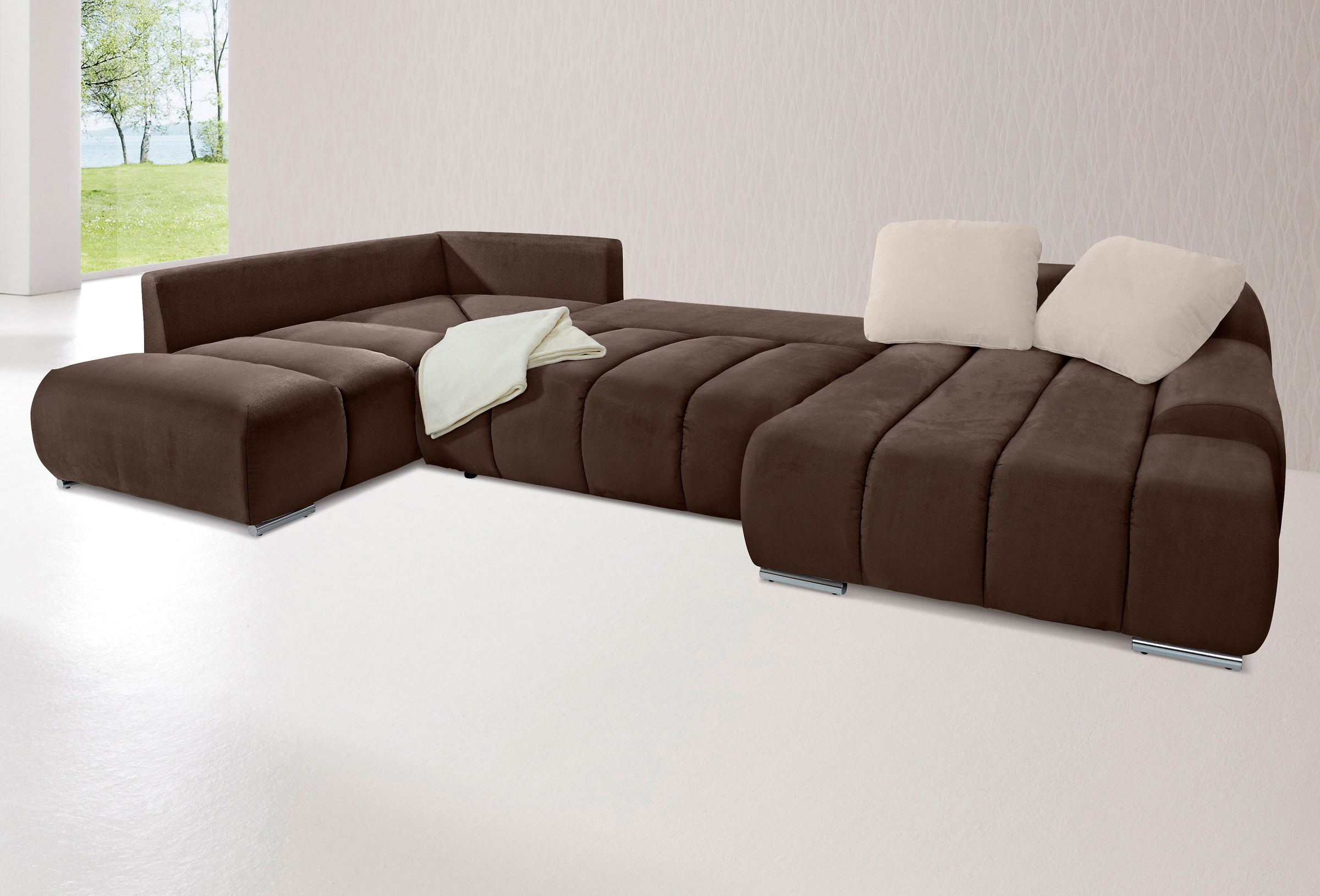 INOSIGN Wohnlandschaft »Bono U-Form«, wahlweise mit Bettfunktion