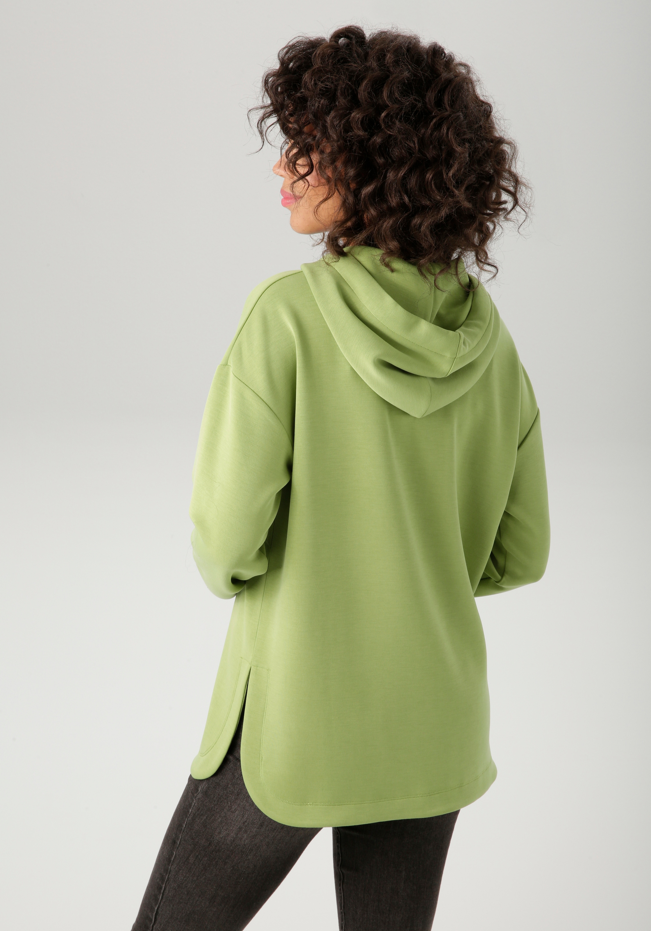 Aniston CASUAL Sweatshirt , mit Bindeband an der Kapuze - NEUE KOLLEKTION
