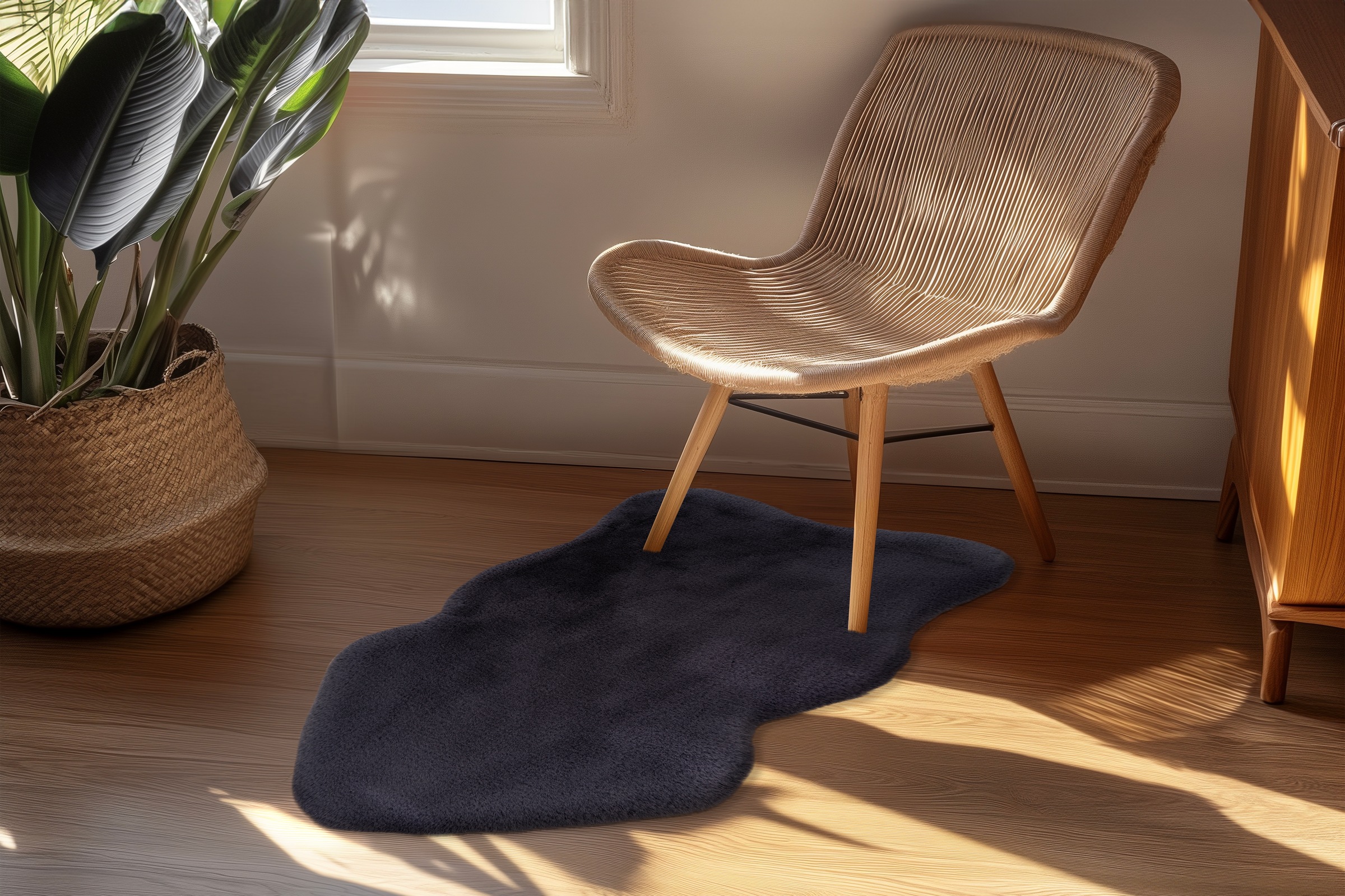 Kayoom Tapis à poils longs »Boundless 226« En forme de peau d'animal 40 mm Höhe Hochflor, Modernes Muster, Deko, Fussbodenheizungsgeeignet, Wohnzimmer