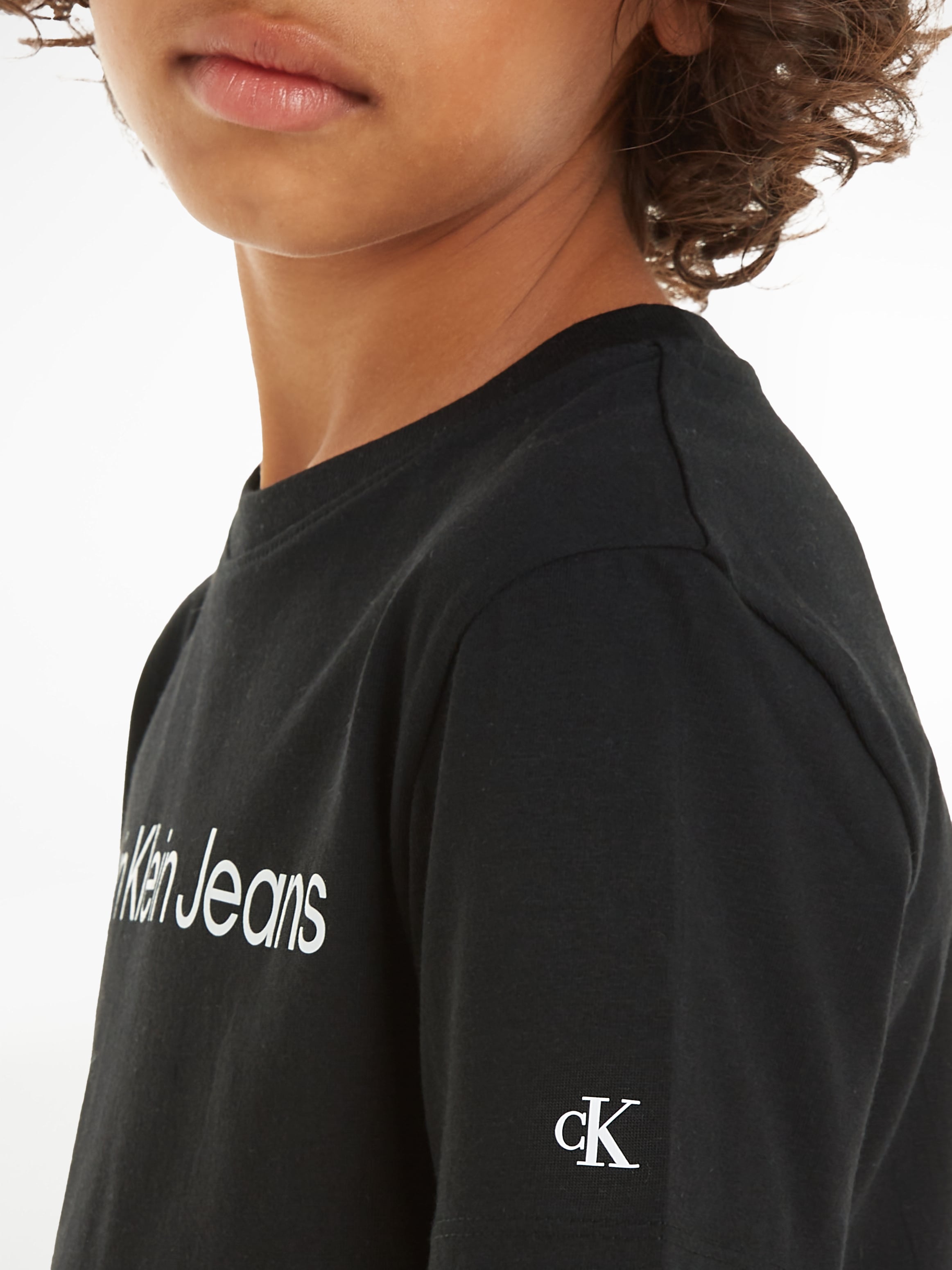 online Calvin Sweatshirt Klein LOGO T-SHIRT«, shoppen »INST. SS mit Jeans Logoschriftzug