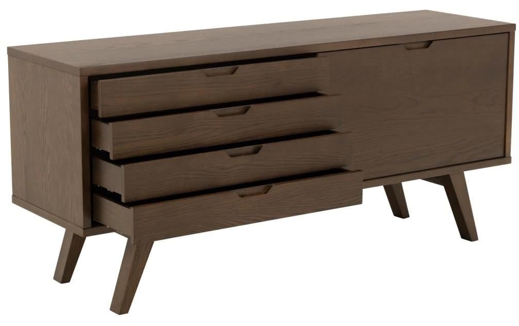 AC Design Sideboard »A-Line 160 x 45 x 72 cm« Elegante Anrichte in weiss pigmentierter Eiche