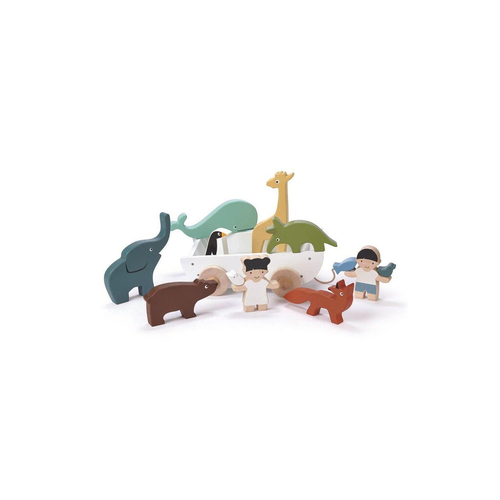 Tender Leaf Toys Lernspielzeug »Beschäftigungsspielzeug Boot mit Tieren«