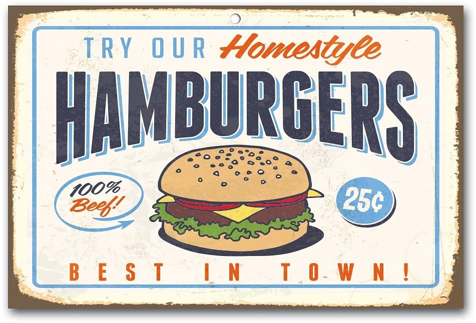 Image of Home affaire Metallbild »Hamburgers«, Masse (B/H): ca. 45/30 cm bei Ackermann Versand Schweiz