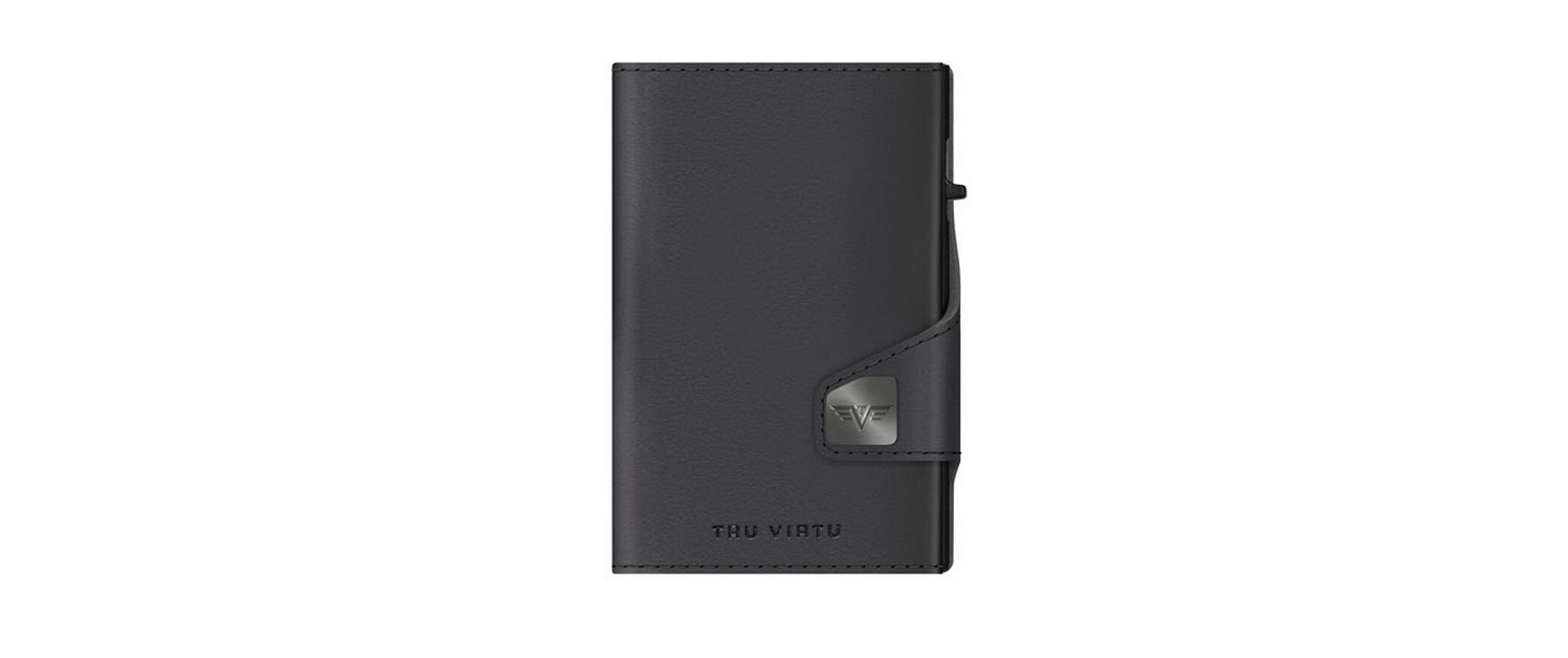 Geldbörse »TRU VIRTU Click & Slide Wallet vegan, Bio Apple Black«