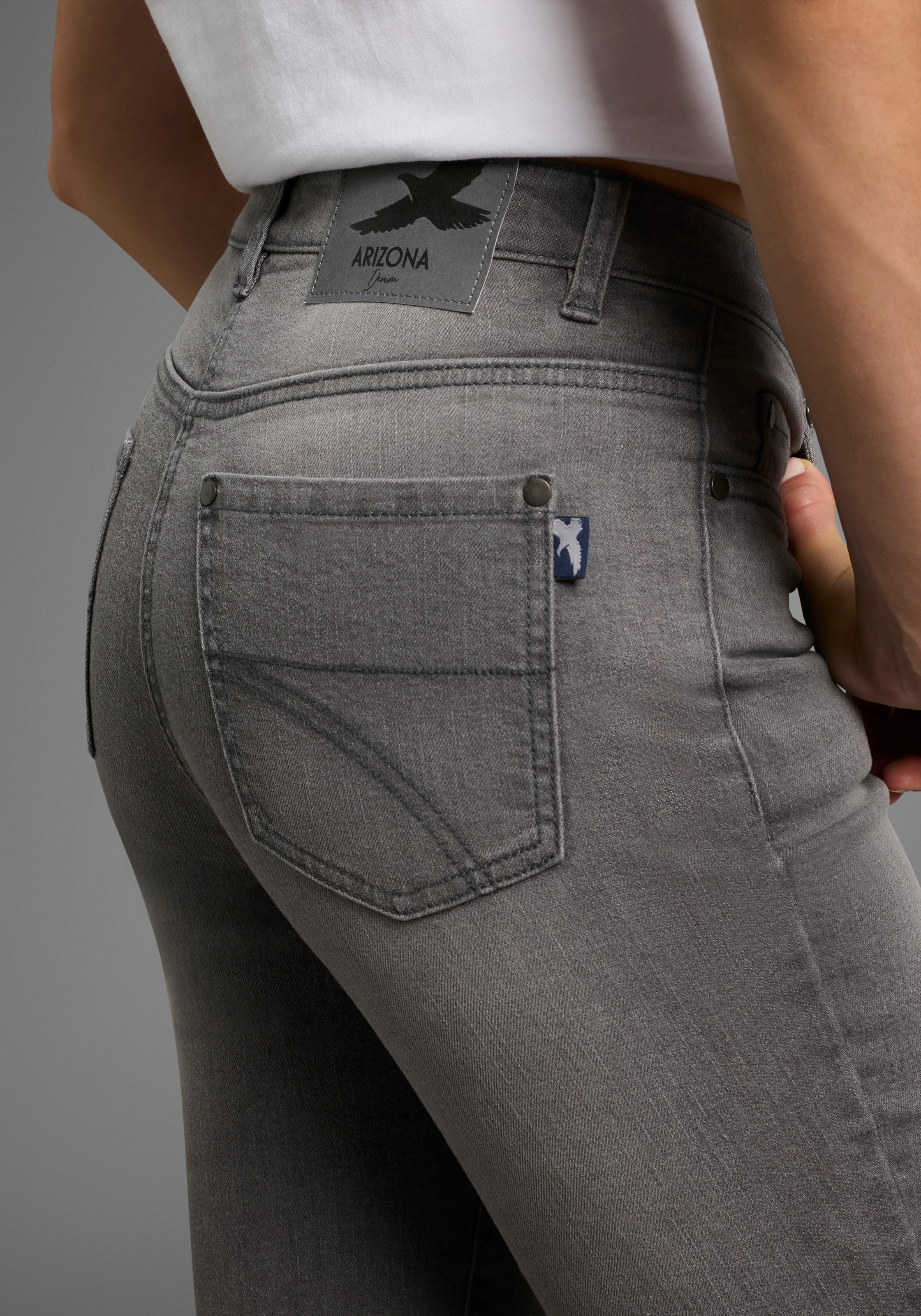 Arizona Bootcut-Jeans, hohe Leibhöhe