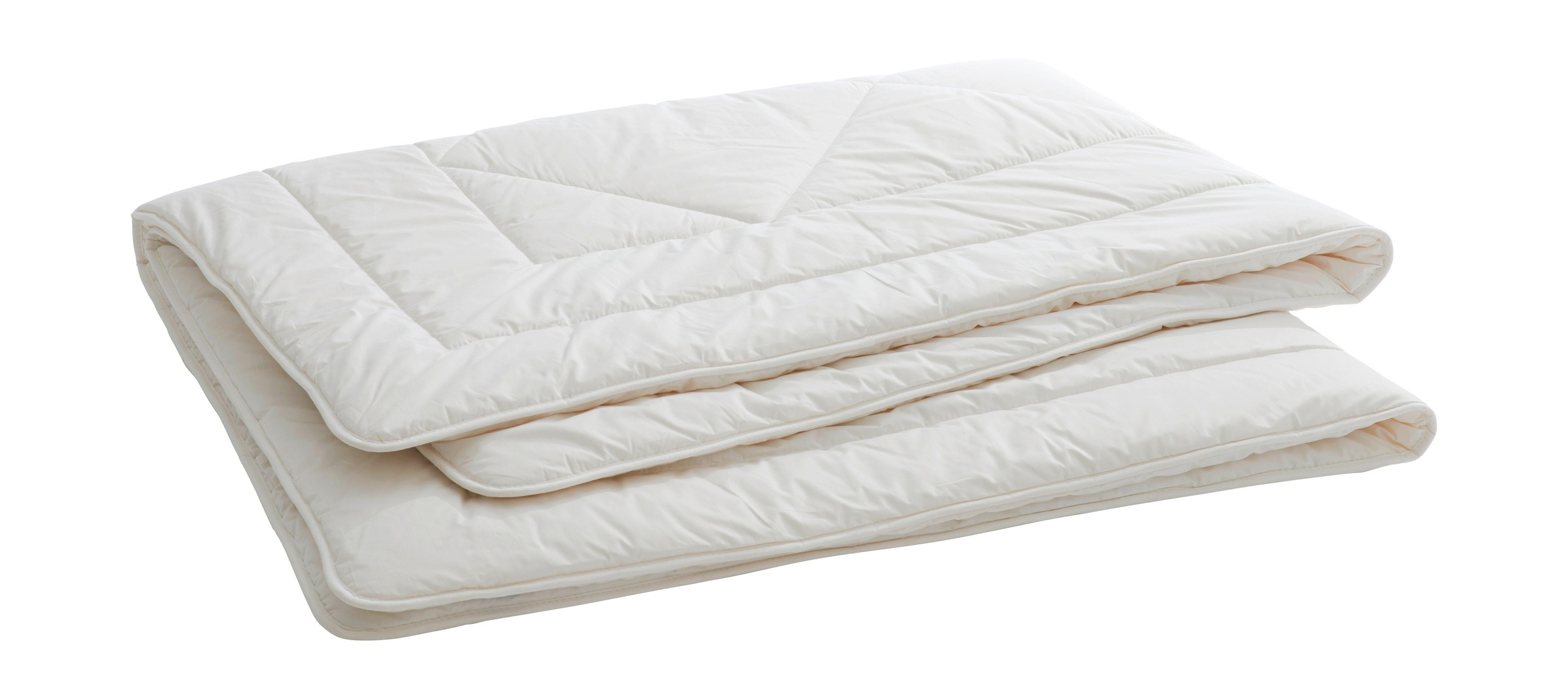 Image of billerbeck Naturhaarbettdecke »Organic Wool Duo«, normal, Füllung 100% Schafschurwolle aus kontrolliert biologischer Tierhaltung (kbT), Bezug 100% Baumwolle, Soft-Batist, aus kontrolliert biologischem Anbau (kbA), (1 St.) bei Ackermann Versand Schweiz