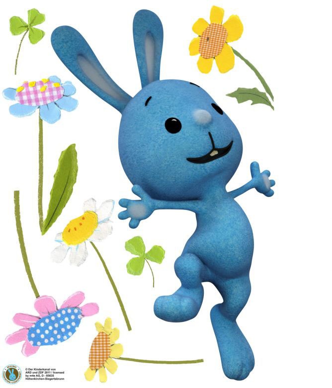 Image of Wall-Art Wandtattoo »Kaninchen KiKANiNCHEN Blumen«, (1 St.) bei Ackermann Versand Schweiz