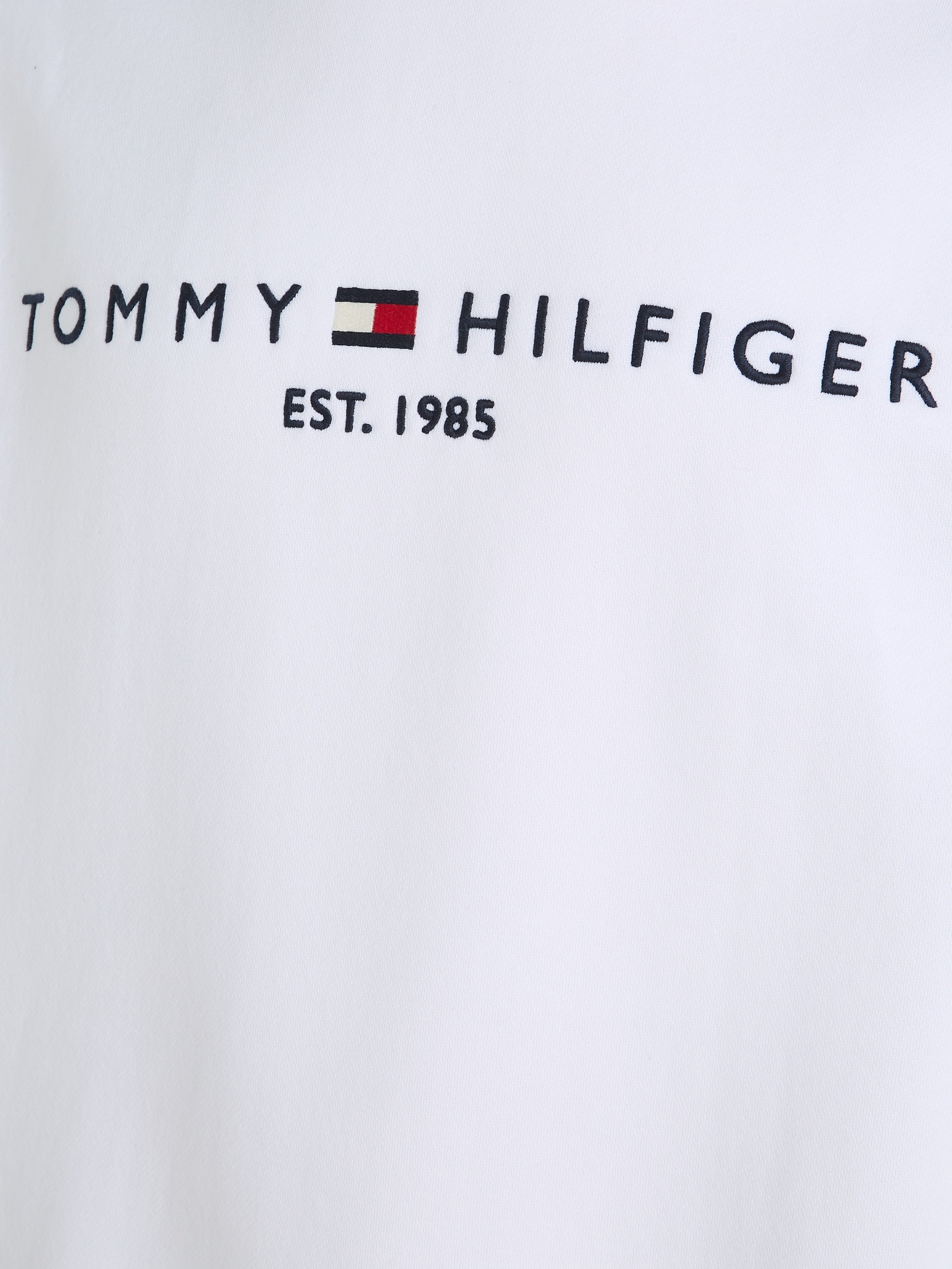 Tommy Hilfiger Sweatshirt »TOMMY LOGO«, unifarben, casual, regular fit, Baumwollmix, Rundhals
