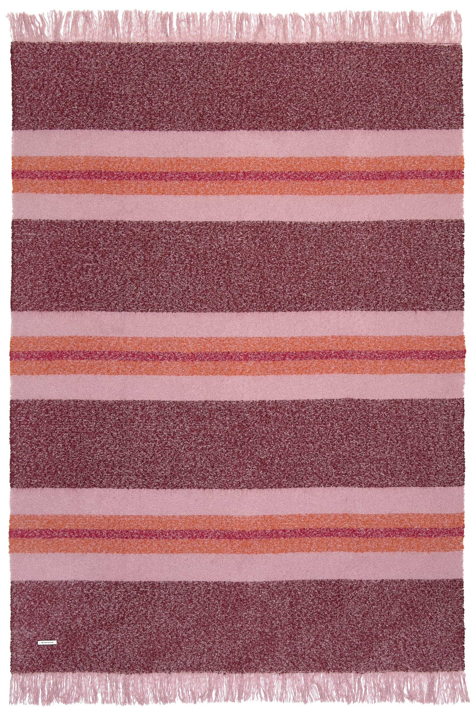 Image of TOM TAILOR HOME Wohndecke "Bouclé Stripe" aus Bouclégarnen