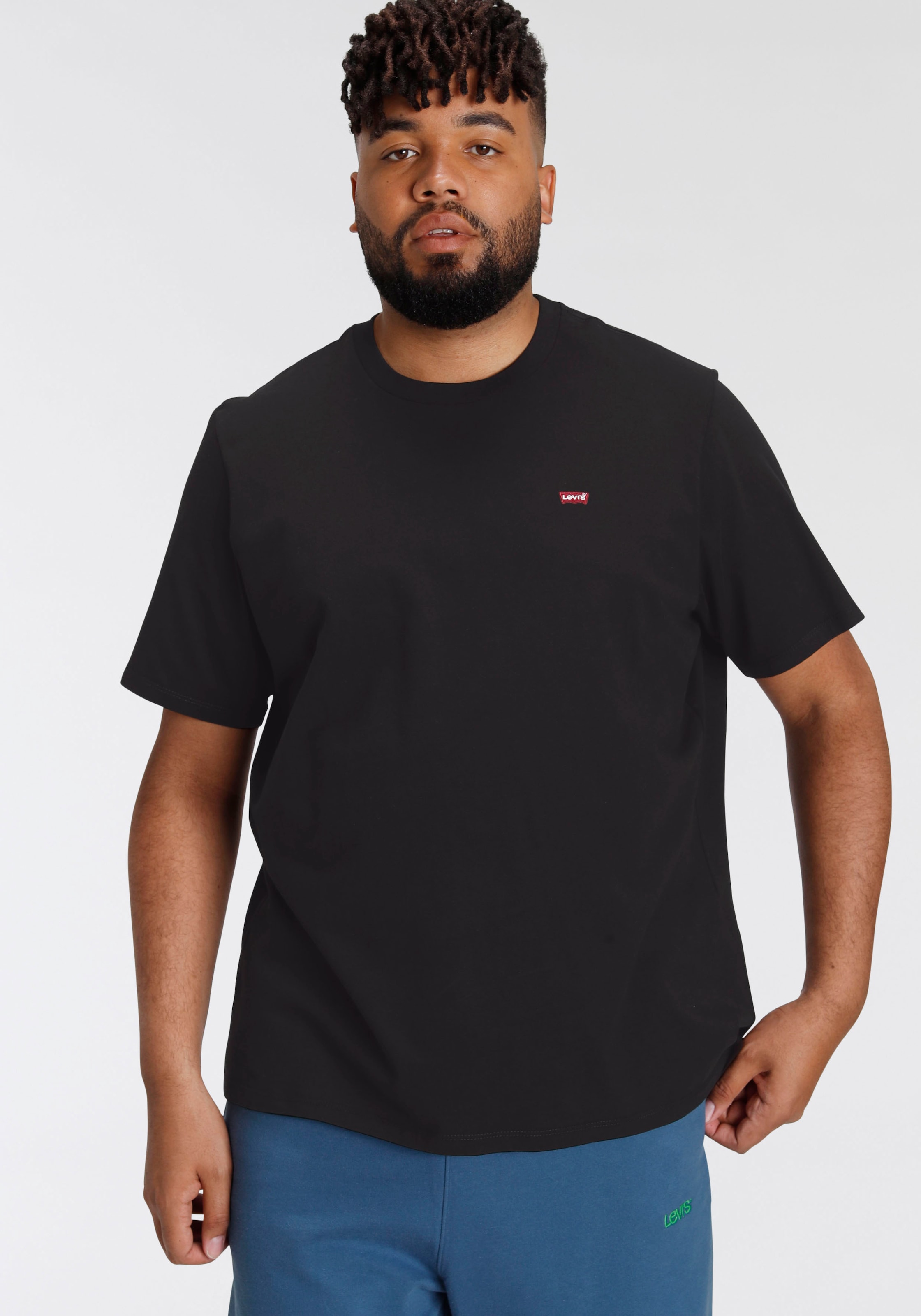 Image of Levis Plus T-Shirt "LE BIG ORIGINAL HM TEE" mit Logo Stickerei