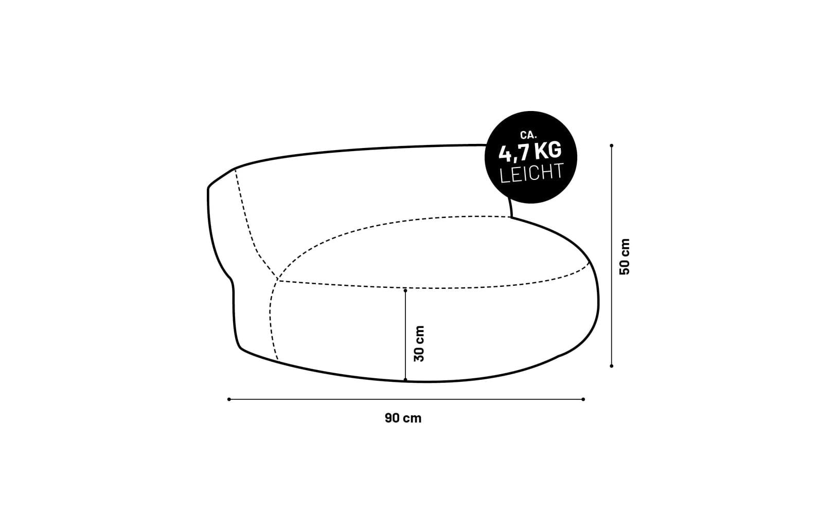 Lumaland Sitzsack »Lounge 30 L«
