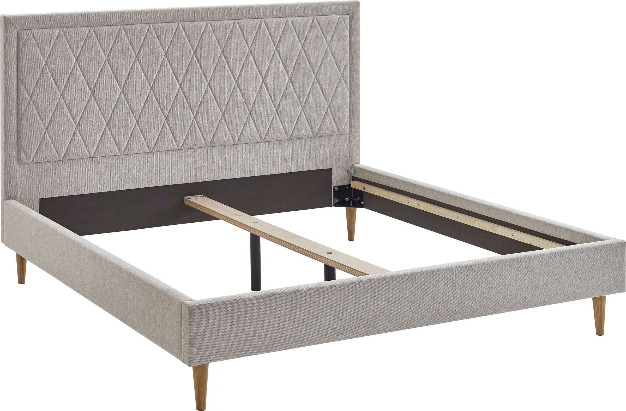 ATLANTIC home collection Polsterbett »Paulin«, mit gestepptem Kopfteil