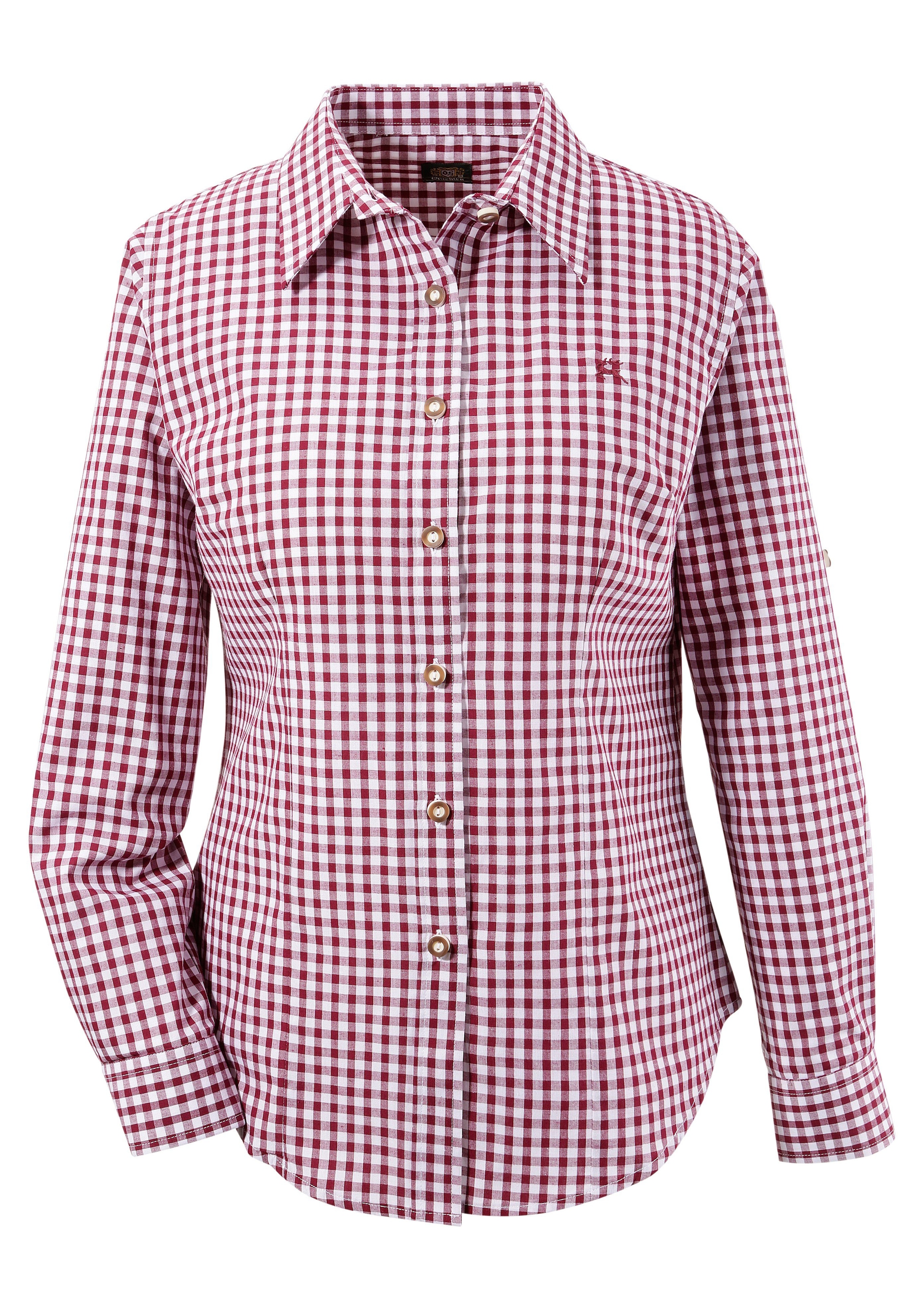 OS-Trachten Trachtenbluse, Damen, im Karodesign kaufen