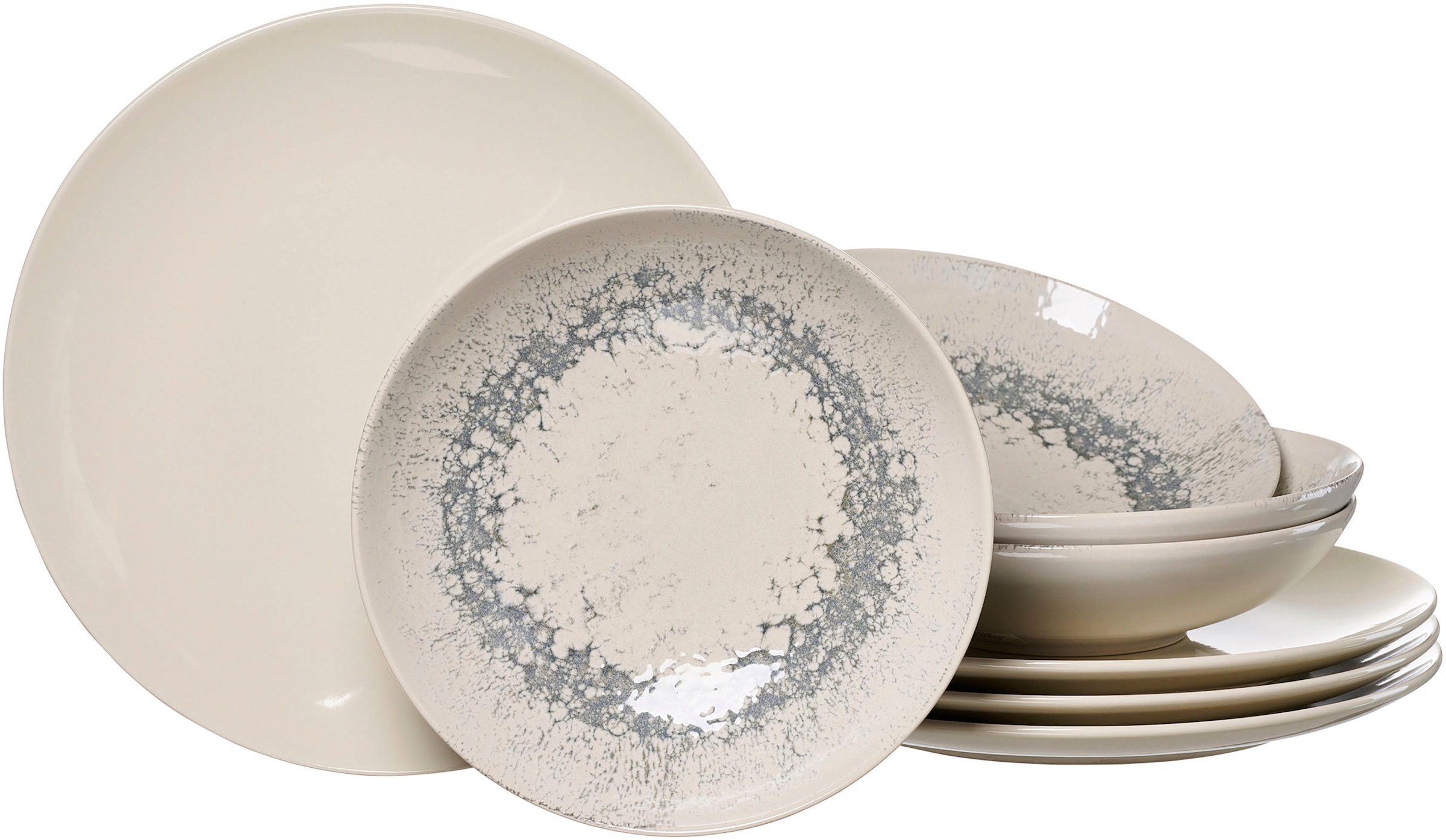 Image of Ritzenhoff & Breker Tafelservice "Cecina" Teller Set, Geschirr-Set, seidig schimmernde Farbglasur