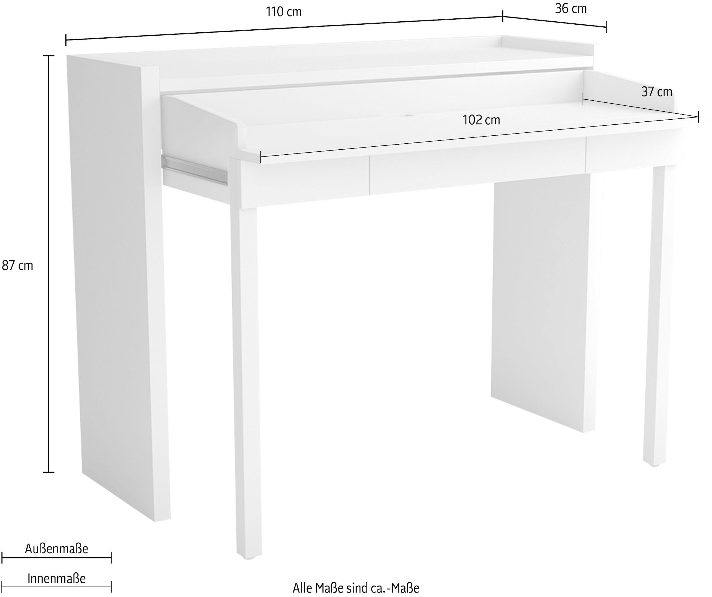 Woodman Konsolentisch »Jens«, mit Schreibtisch Funktion, im extravaganten Design