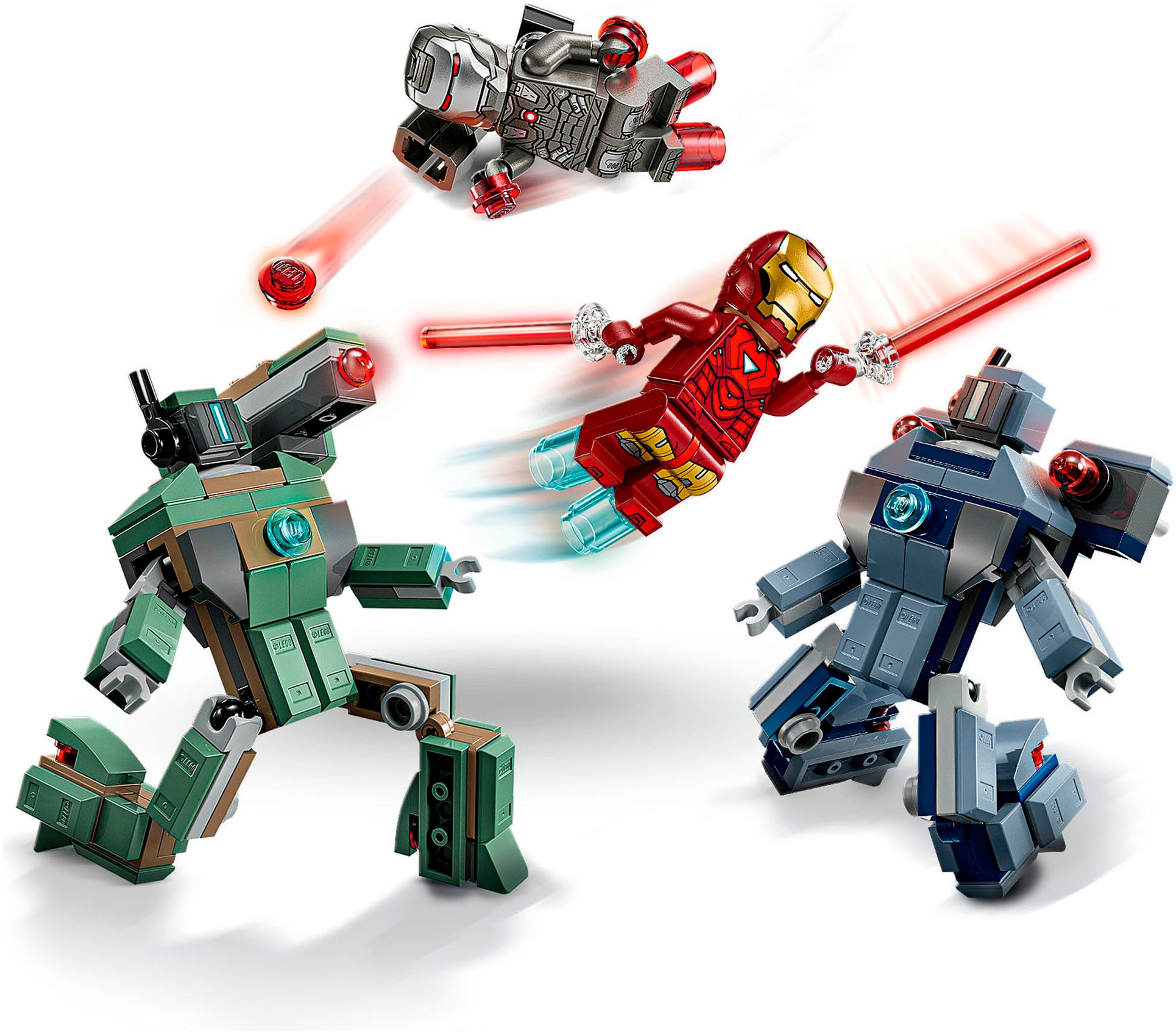 LEGO® Konstruktionsspielsteine »Iron Man & War Machine vs. Hammer-Drohnen (76320), LEGO Super Heroes« Made in Europe