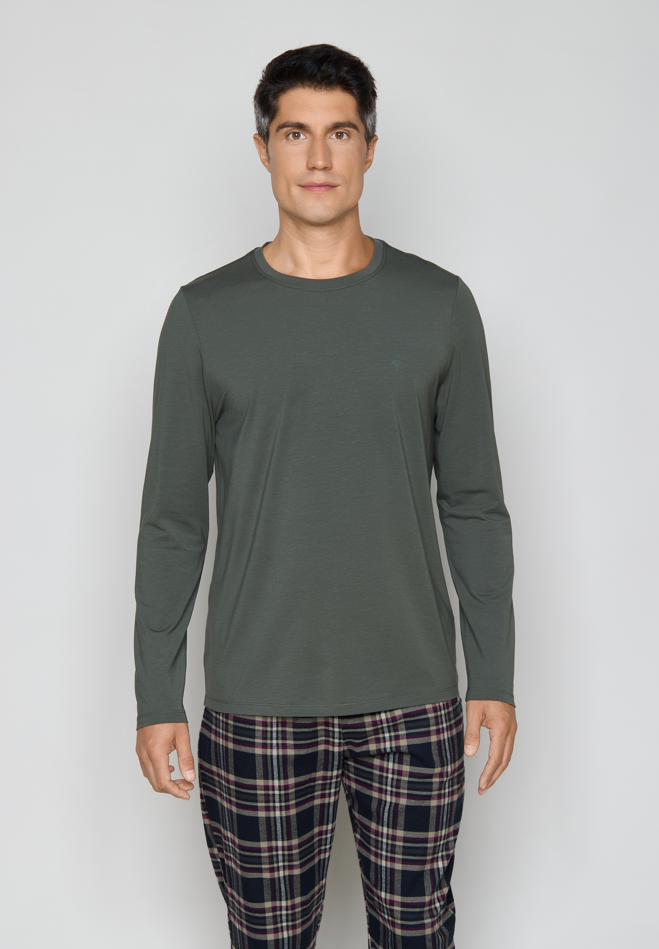 JOOP! Pyjamaoberteil mit Rundhalsausschnitt, lange Ärmel