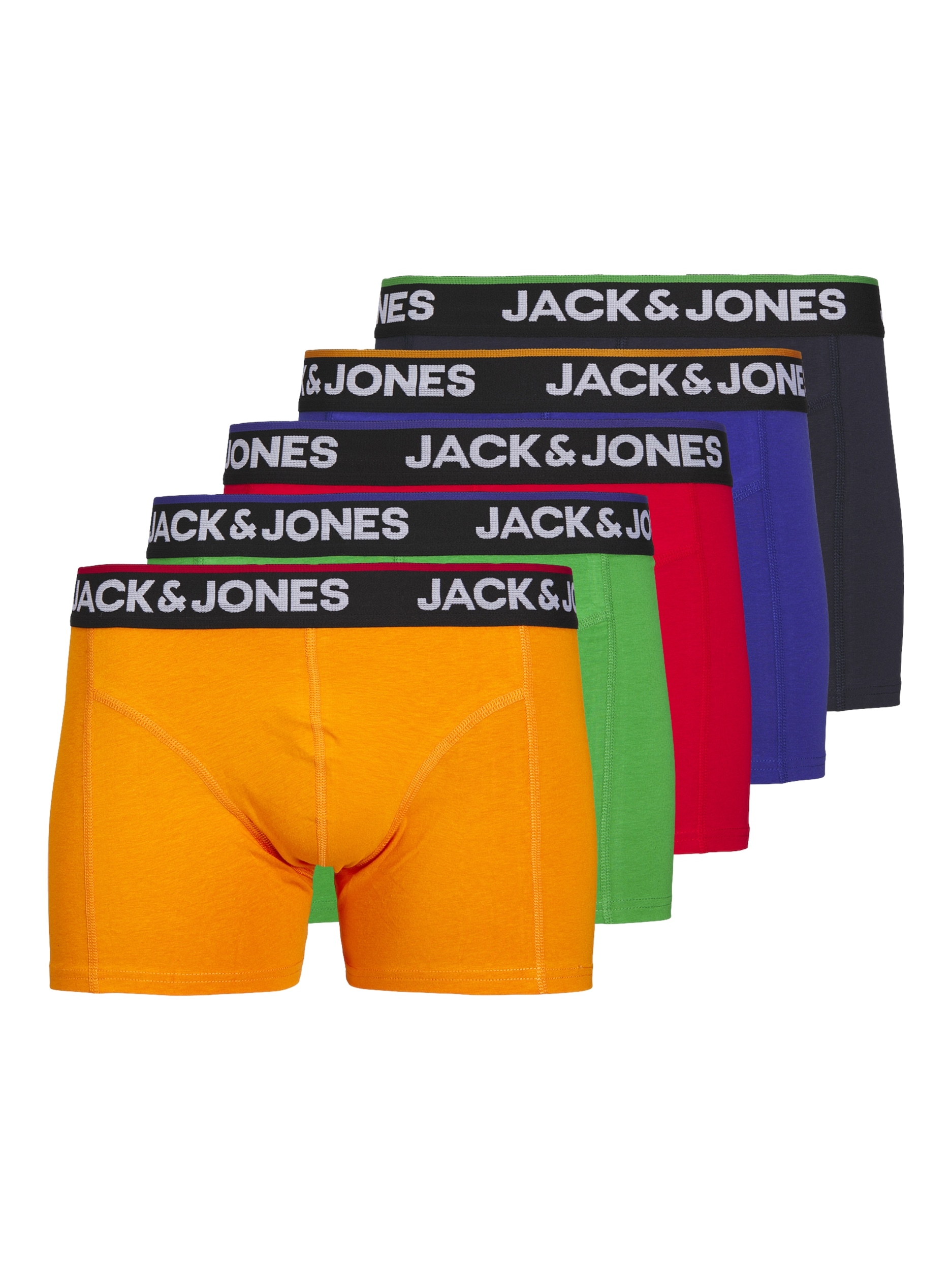 Jack & Jones Boxershorts »JACTOPLINE SOLID TRUNKS 5 PACK BOX«, (Packung, 5 St.)